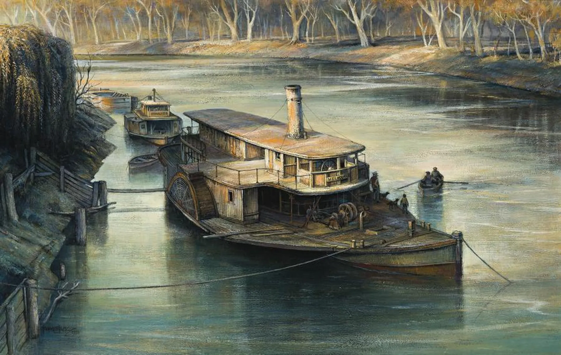 MURRAY RIVER PADDLE STEAMERS (P.S. MELBOURNE AND P.S. EDWARDS)