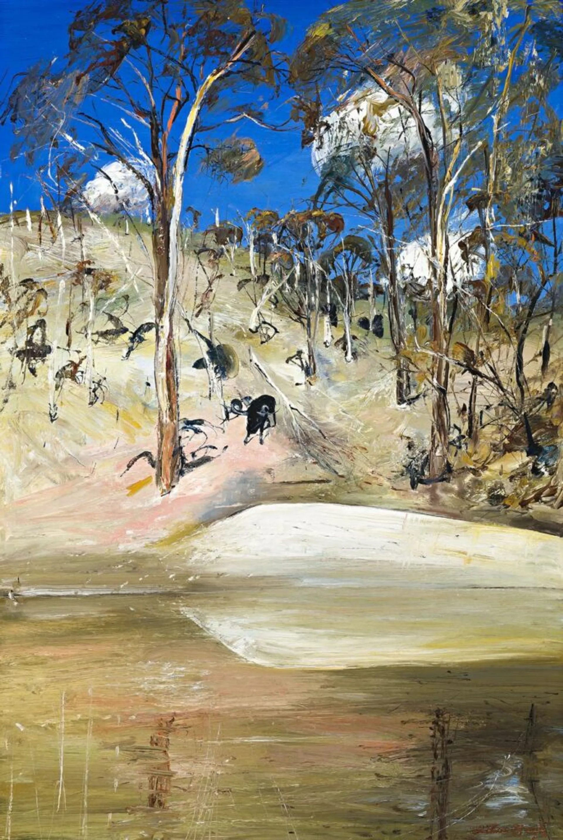WATERHOLE AND RAM
