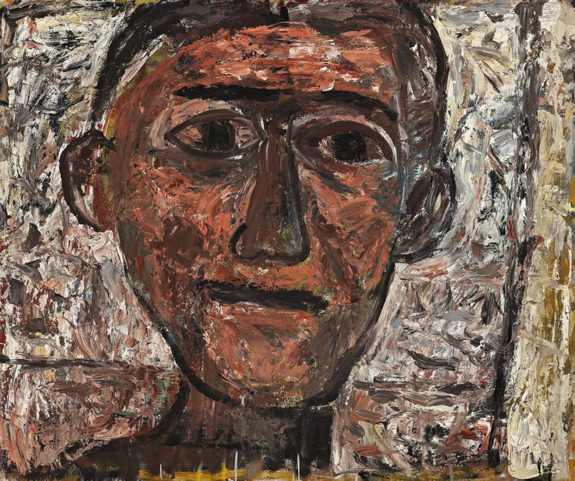 MAN WITH STRAIGHT MOUTH