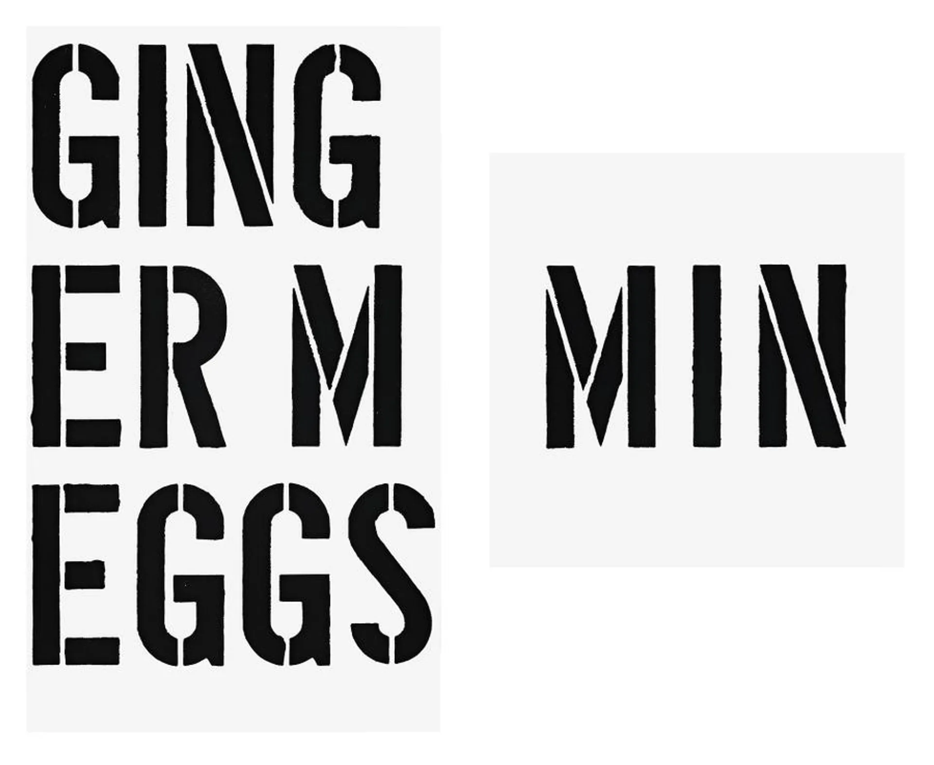 GINGER MEGGS AND MIN IN MEMORY OF D.P. 1993 –