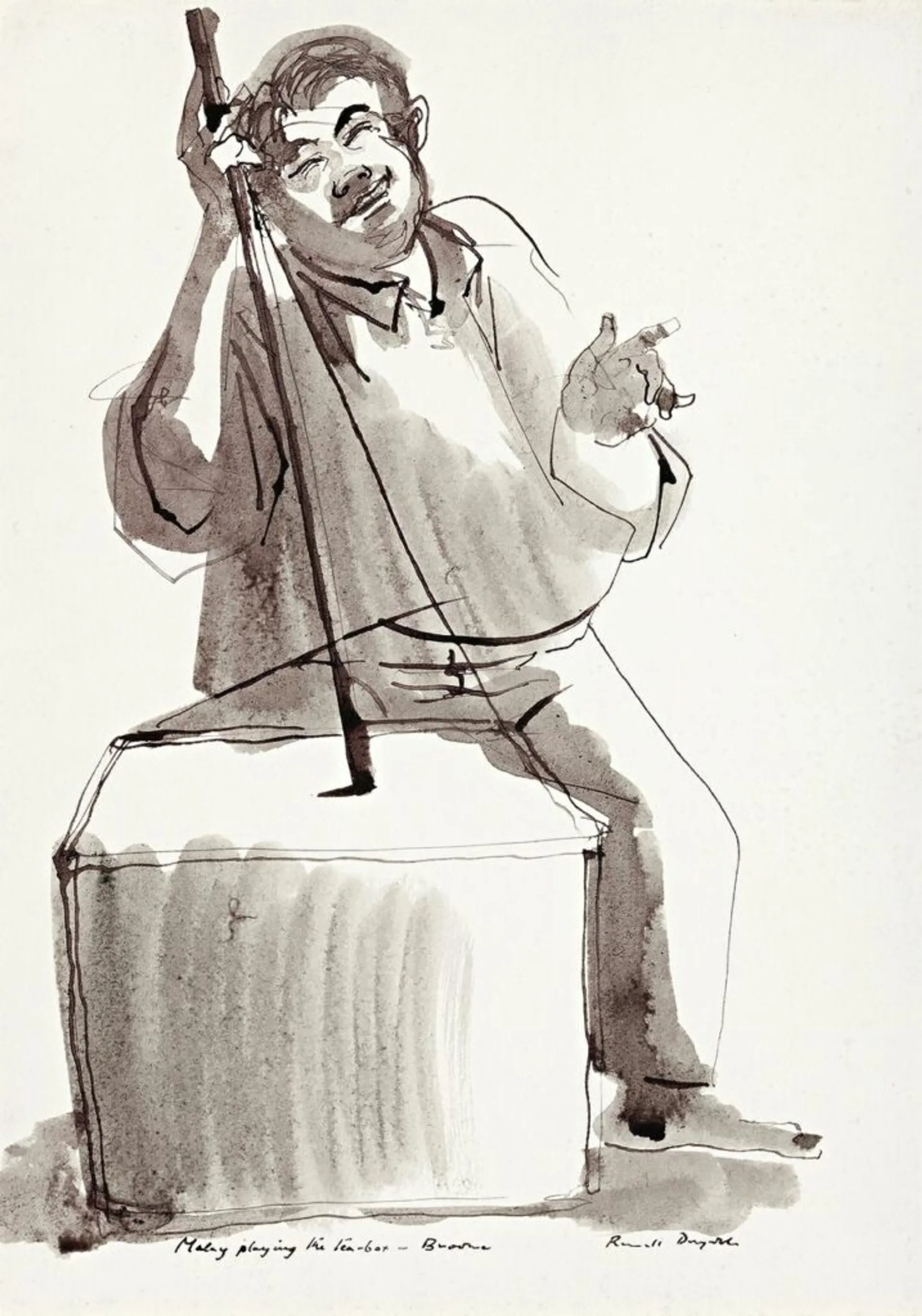 MALAY PLAYING THE TEA-BOX – BROOME