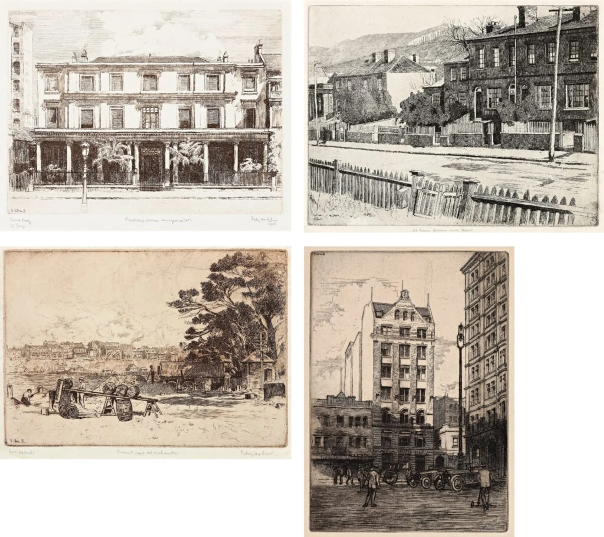 A COLLECTION OF 23 ETCHINGS, 1914 –