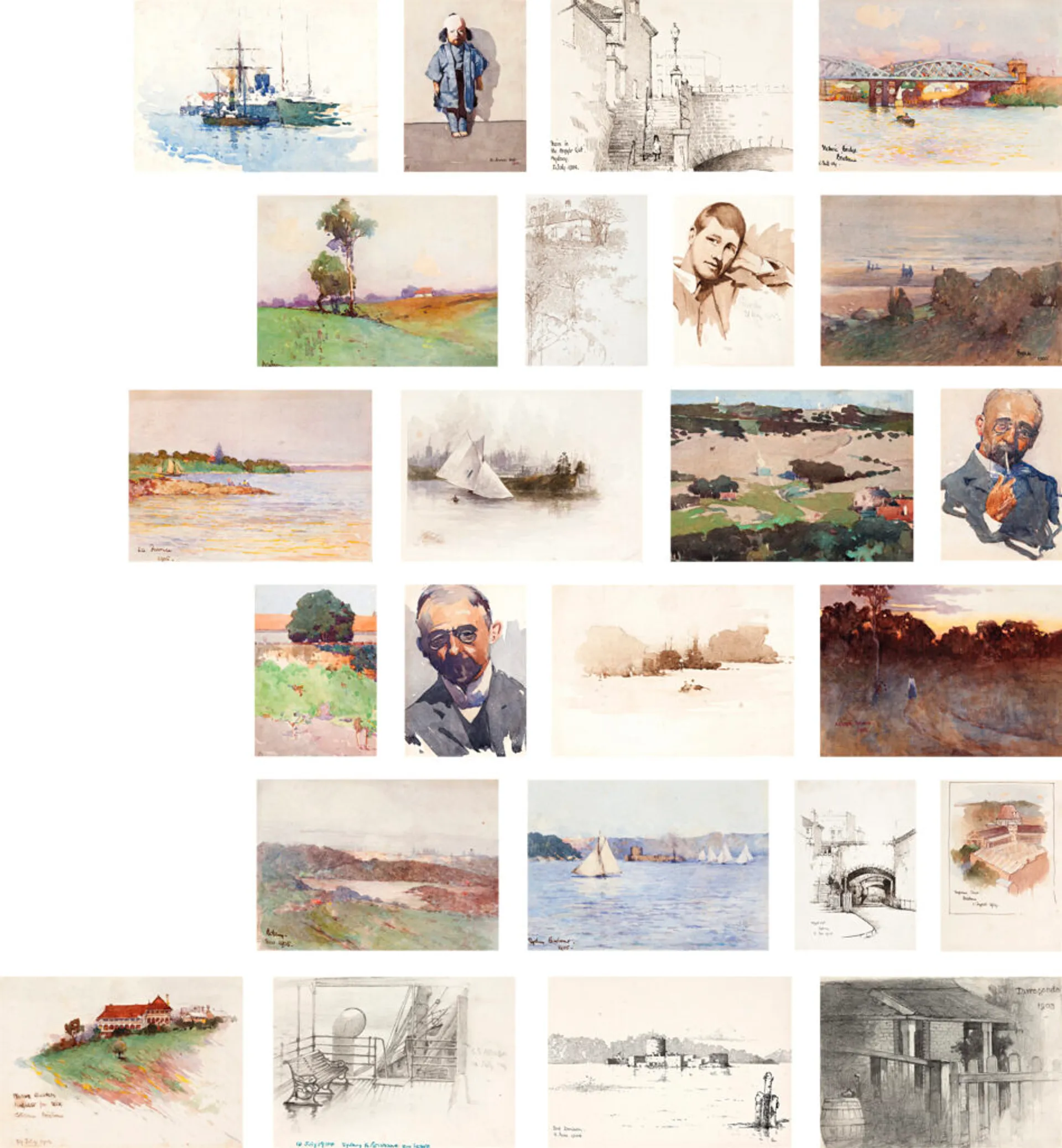 AN ALBUM OF 24 POSTCARDS, 1898 –