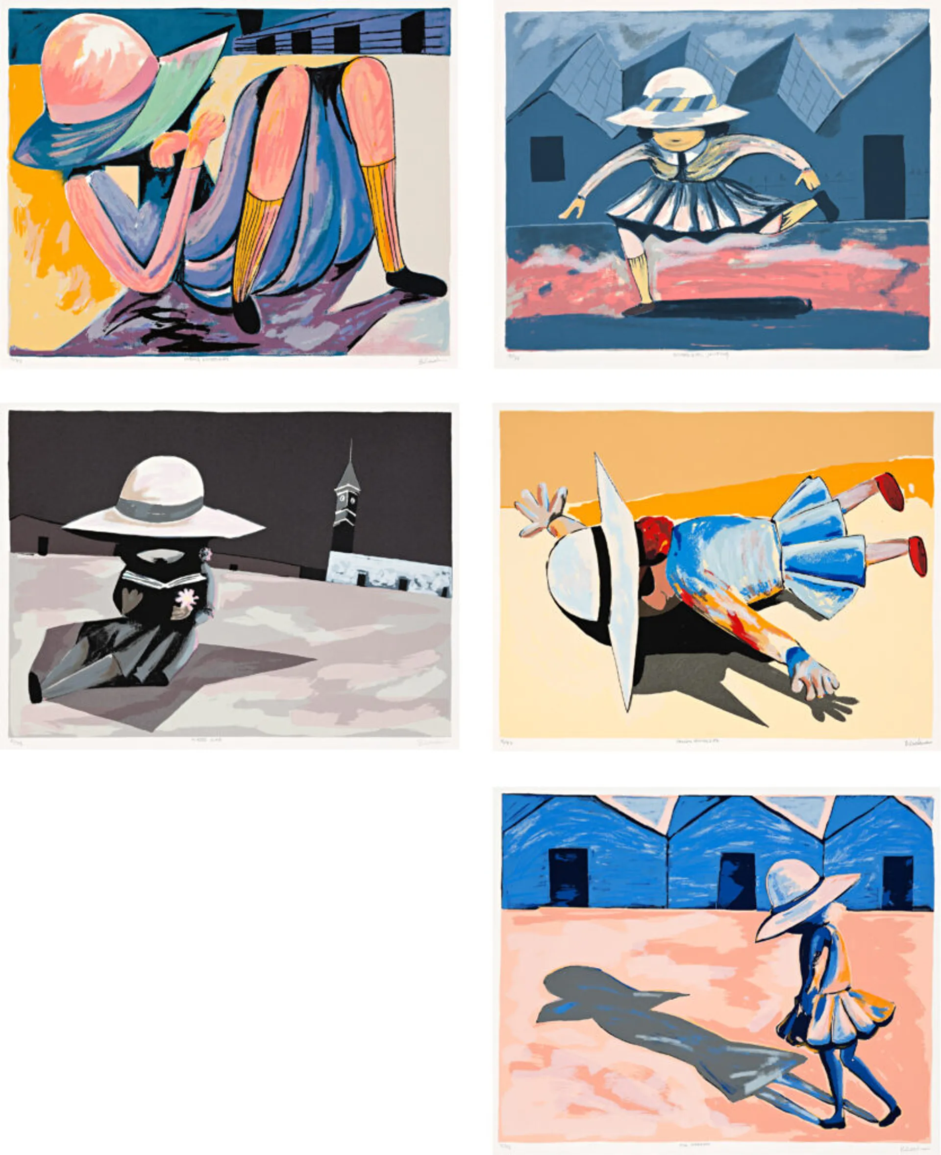 BLACKMAN SCHOOLGIRLS comprising: (i) Fallen Schoolgirl, (ii) The Shadow, (iii) There was, (iv) Hiding Schoolgirl, (v) Schoolgirl Jumping