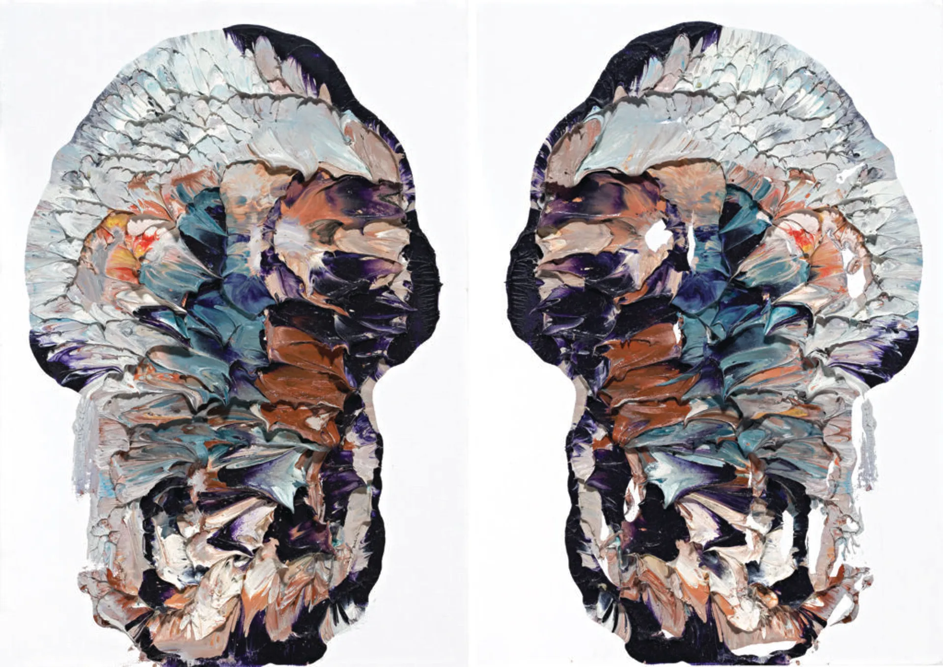 SKULL, RORSCHACH #4, DIPTYCH