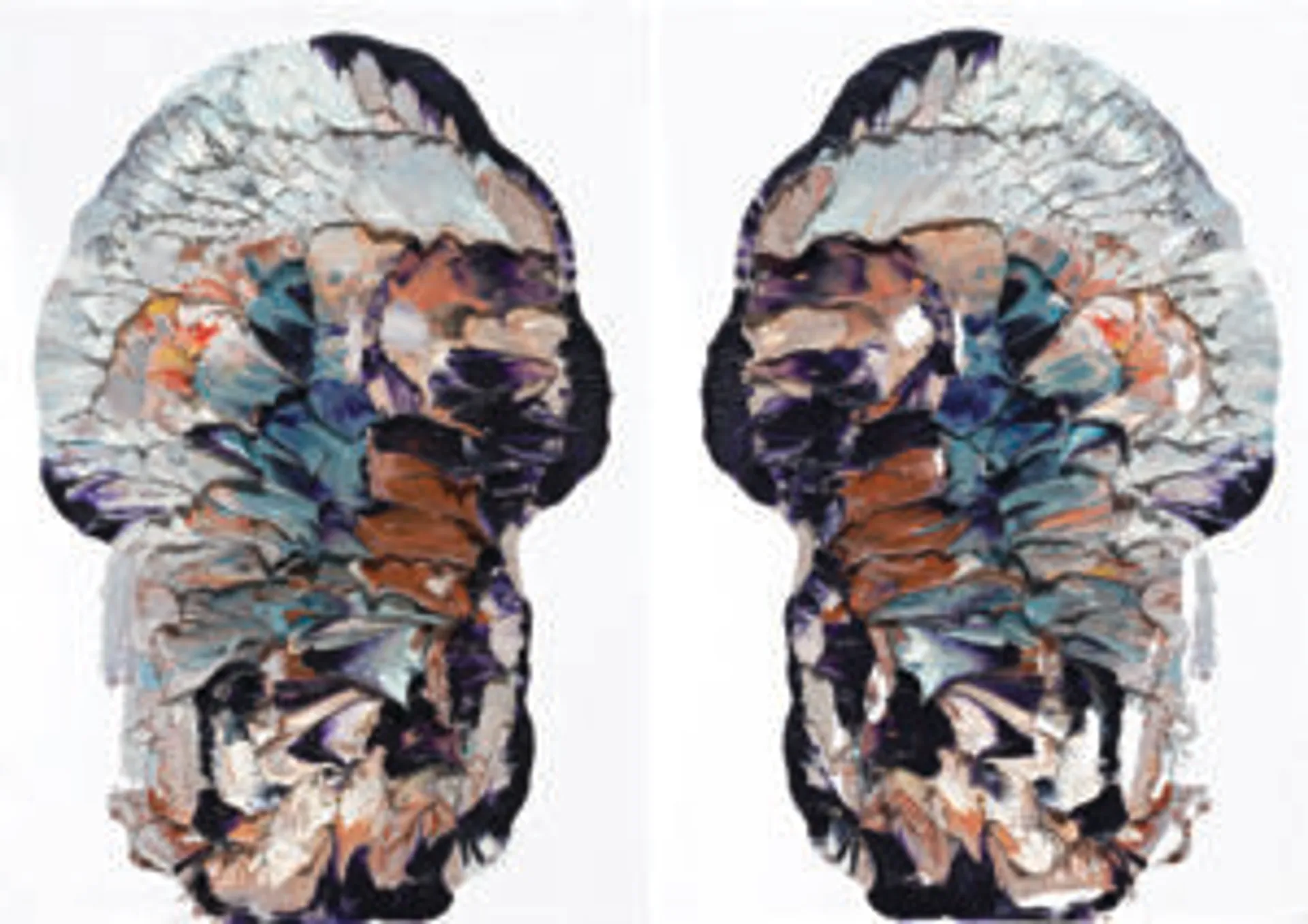 SKULL, RORSCHACH #4, DIPTYCH