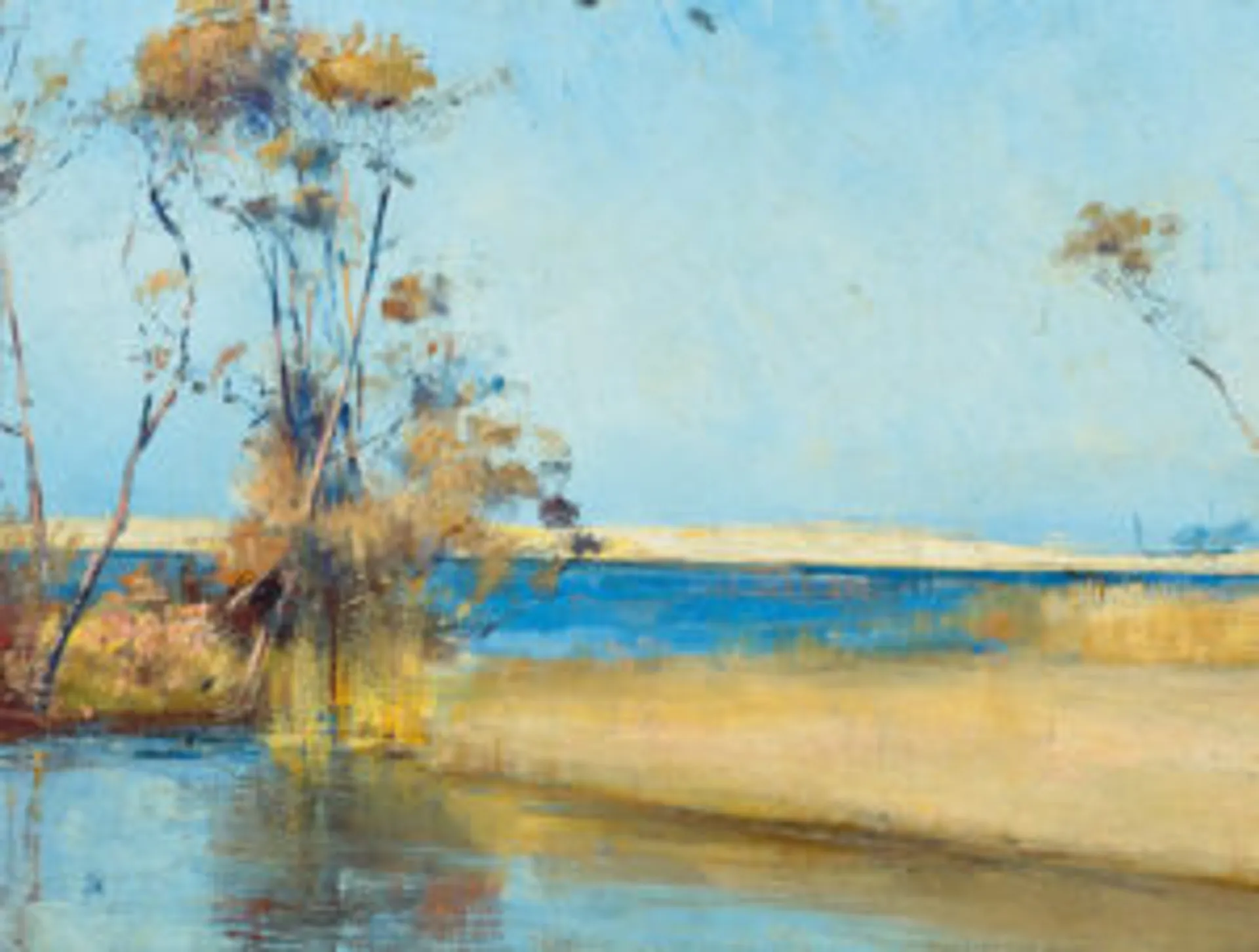 PORTRAIT OF EILEEN (VERSO: COASTAL LANDSCAPE)