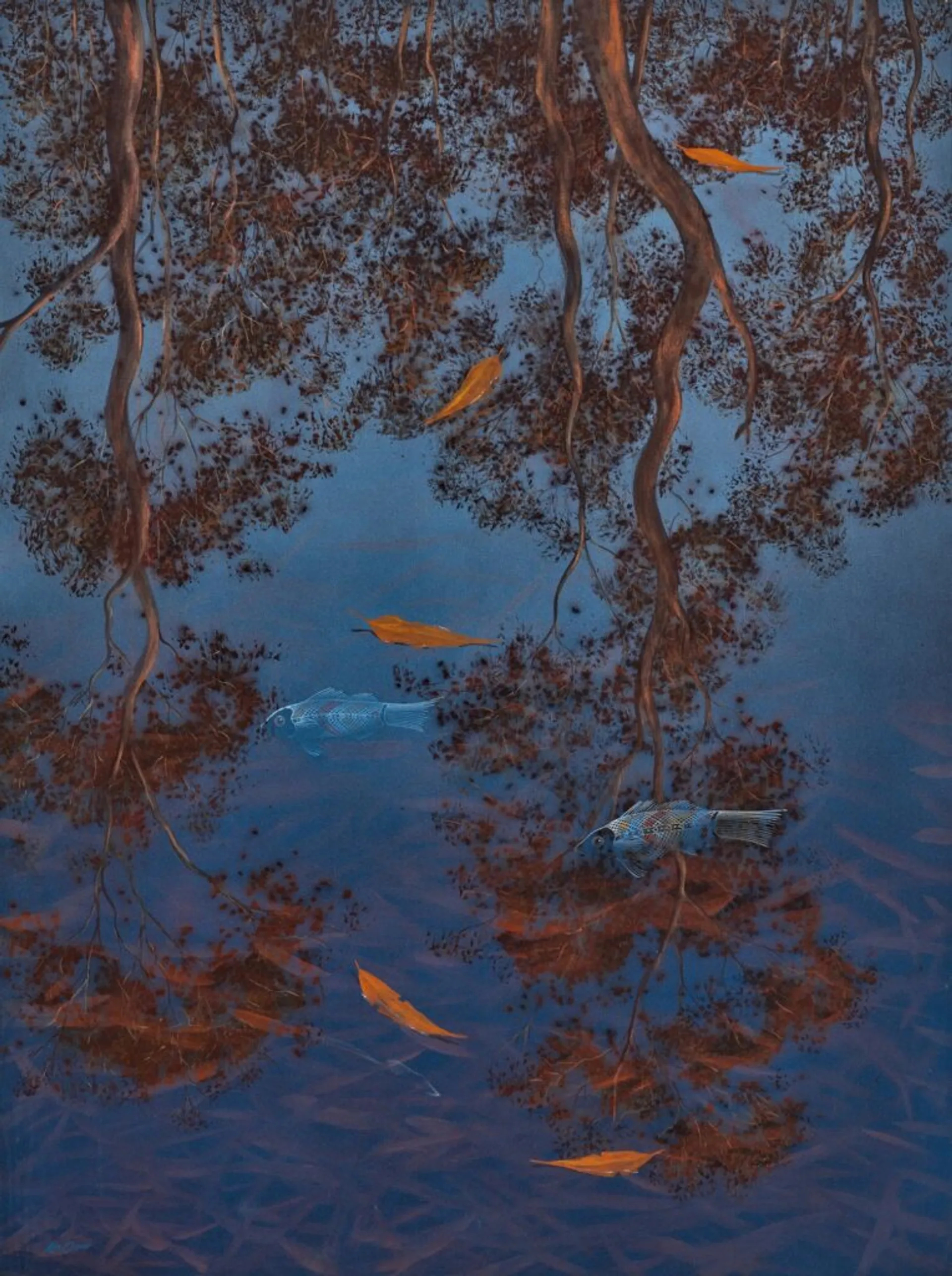 GOONYA GA GIRRARNG (FISH AND LEAVES)
