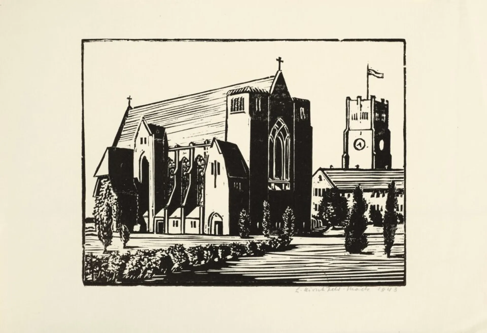 GEELONG GRAMMAR SCHOOL CHAPEL, FROM THE REAR