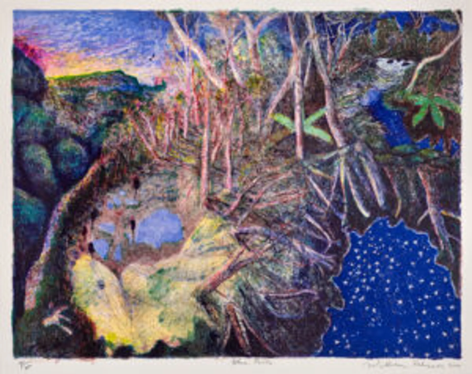 Blue pools