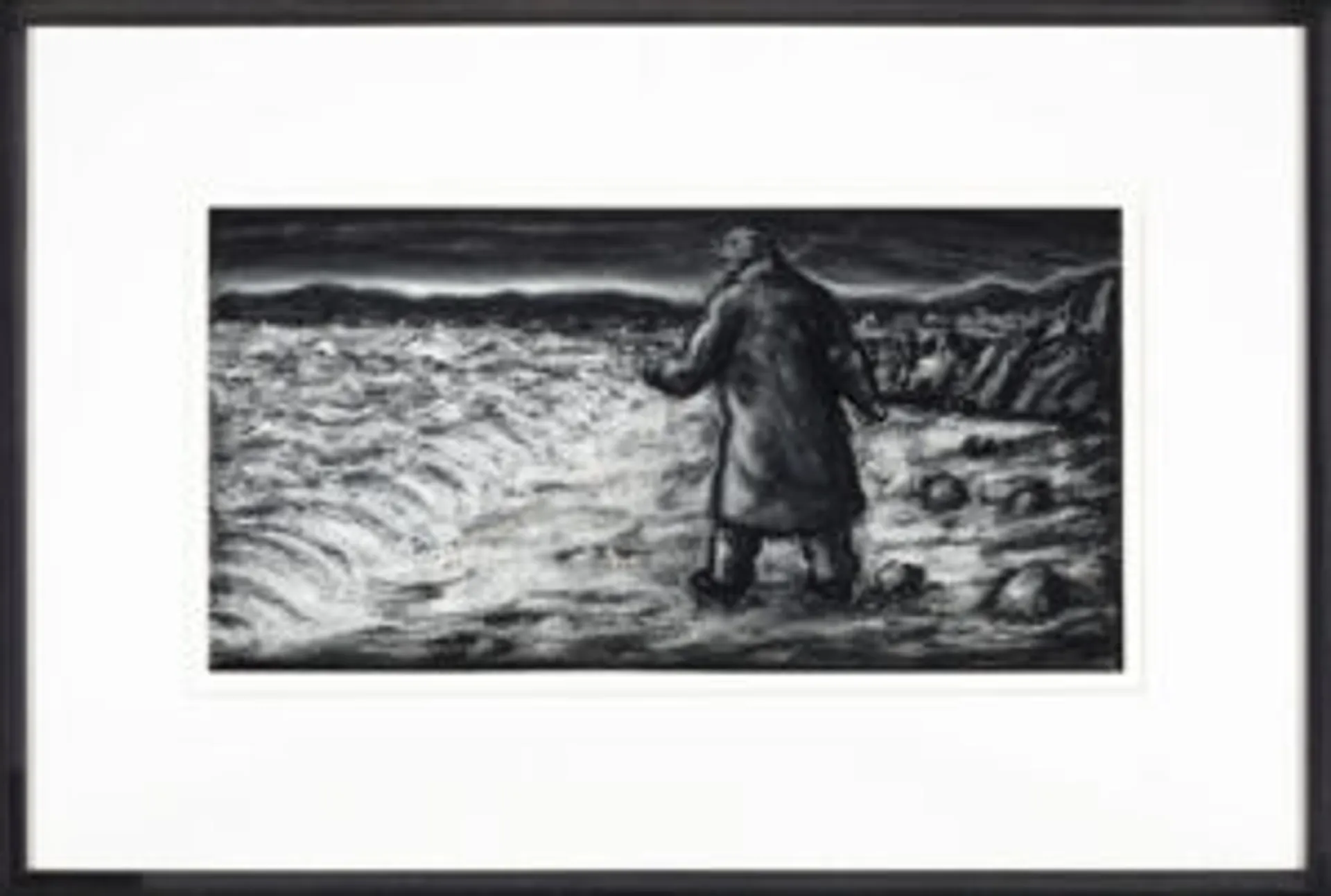 Drawing (man by the sea)
