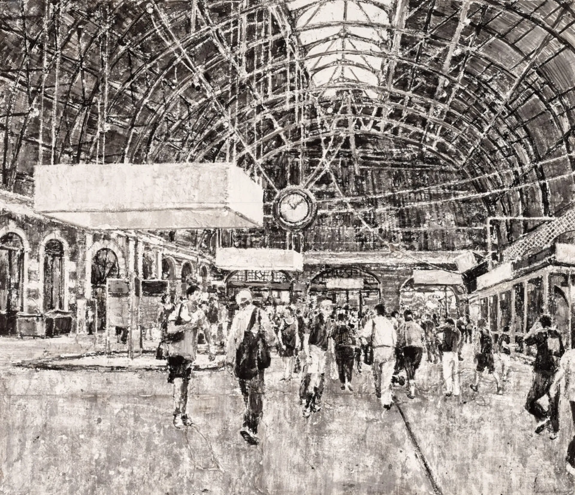 Commuters at Central