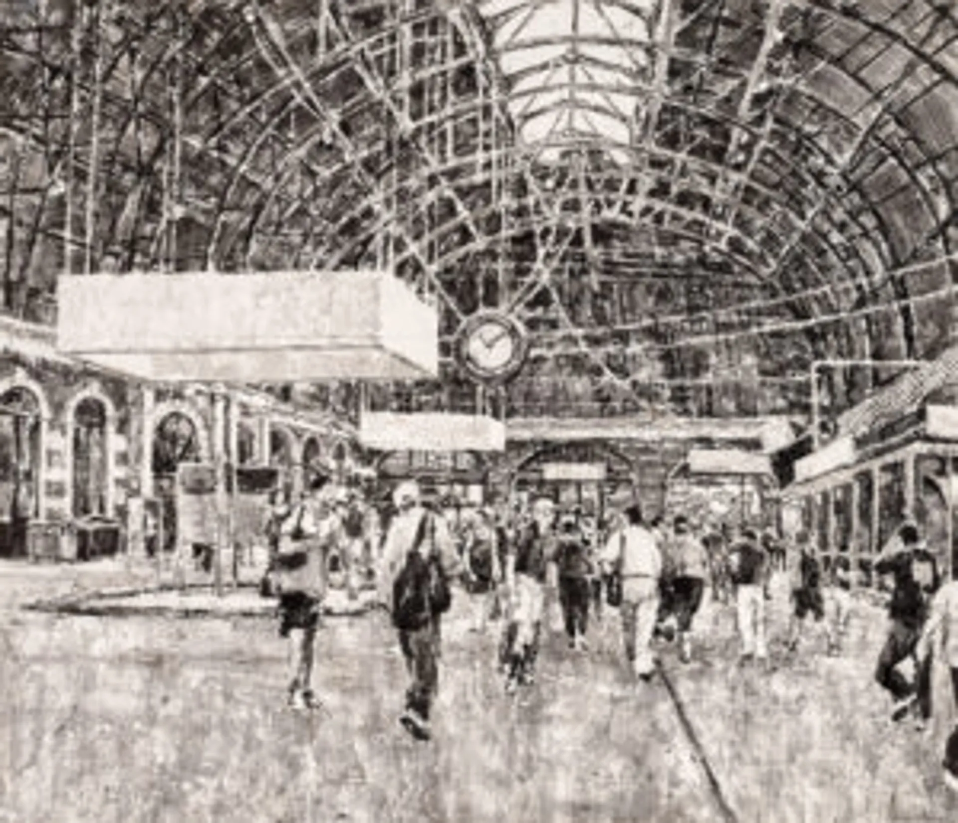 Commuters at Central