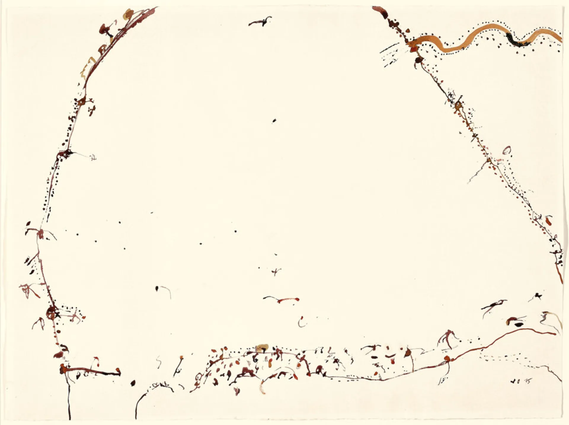 Cooper flowing into Lake Eyre