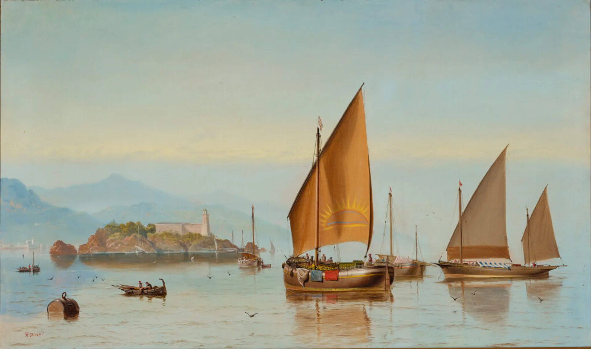 Mooring off Patras, Gulf of Patrai, Adriatic (Greece)
