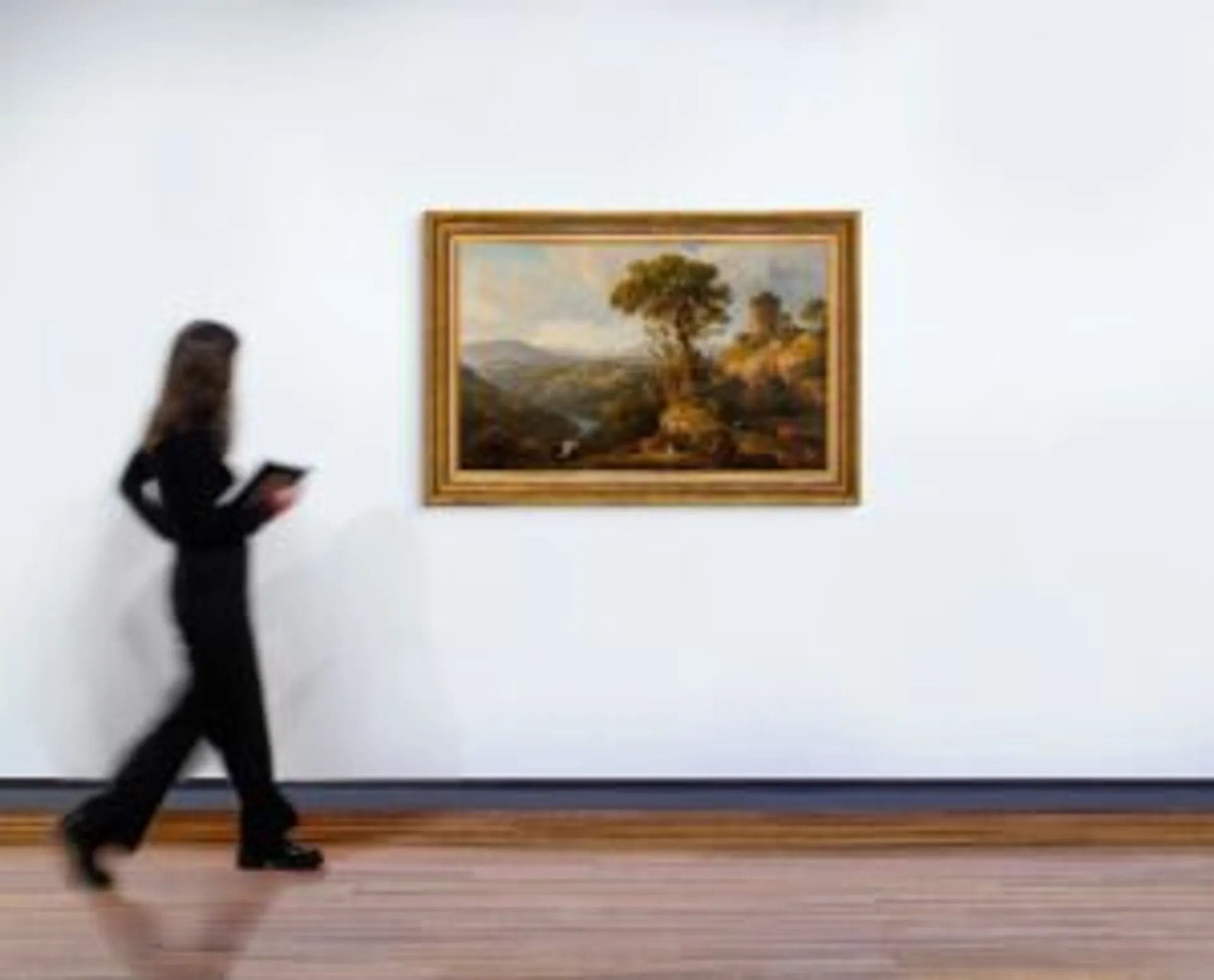 Classical landscape with tower