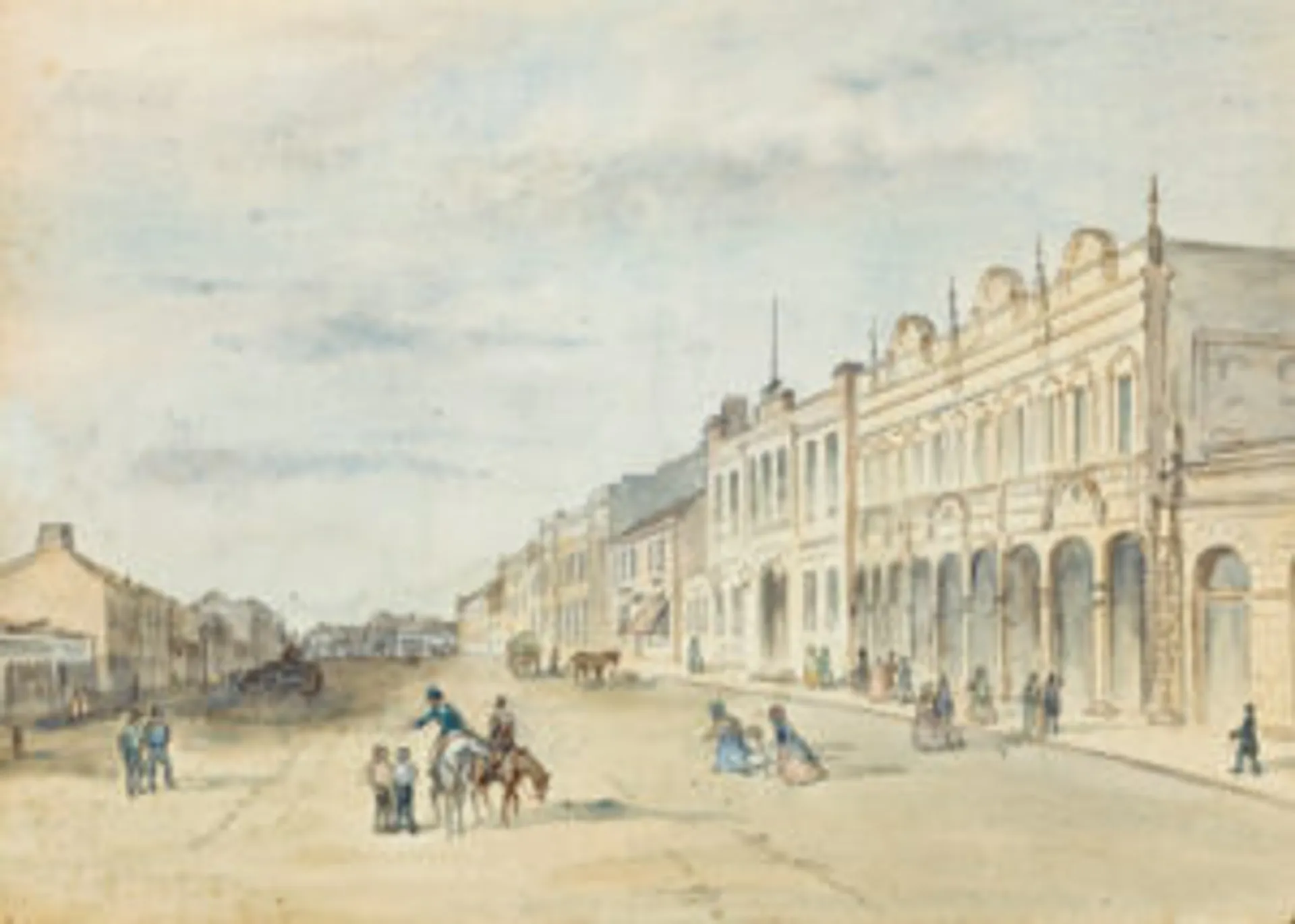 Malop Street, Geelong and The Provident Institute, Melbourne