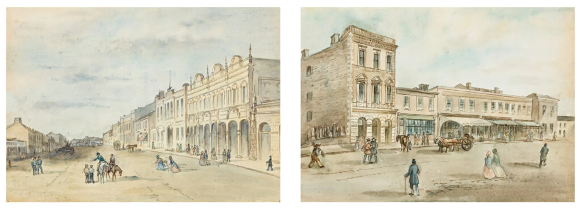 Malop Street, Geelong and The Provident Institute, Melbourne
