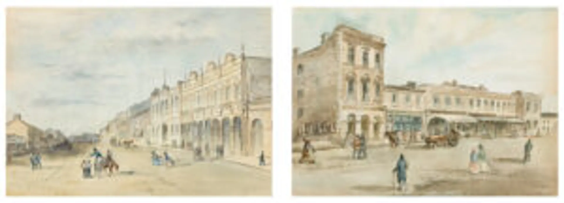 Malop Street, Geelong and The Provident Institute, Melbourne