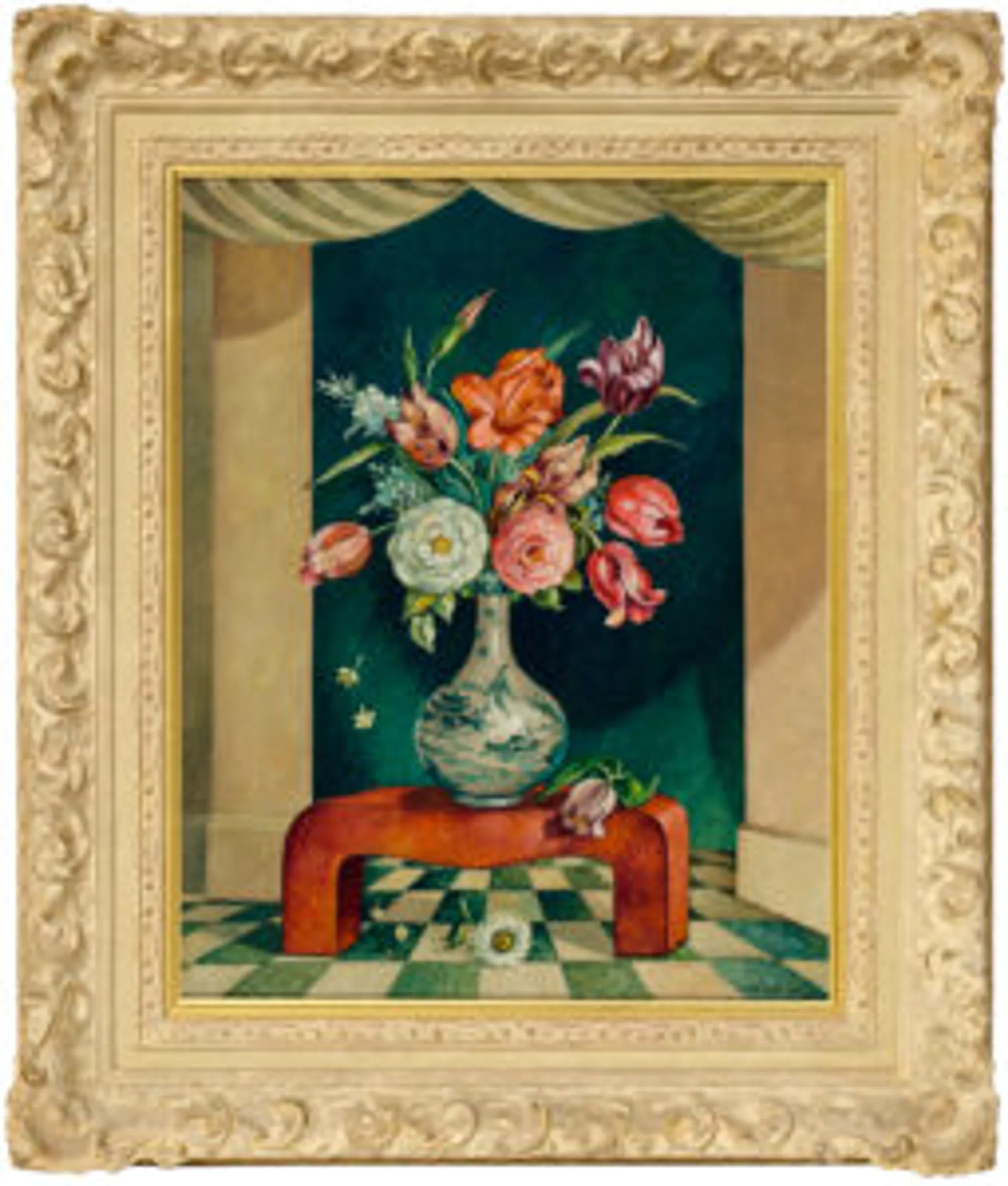Flowers in a Chinese vase