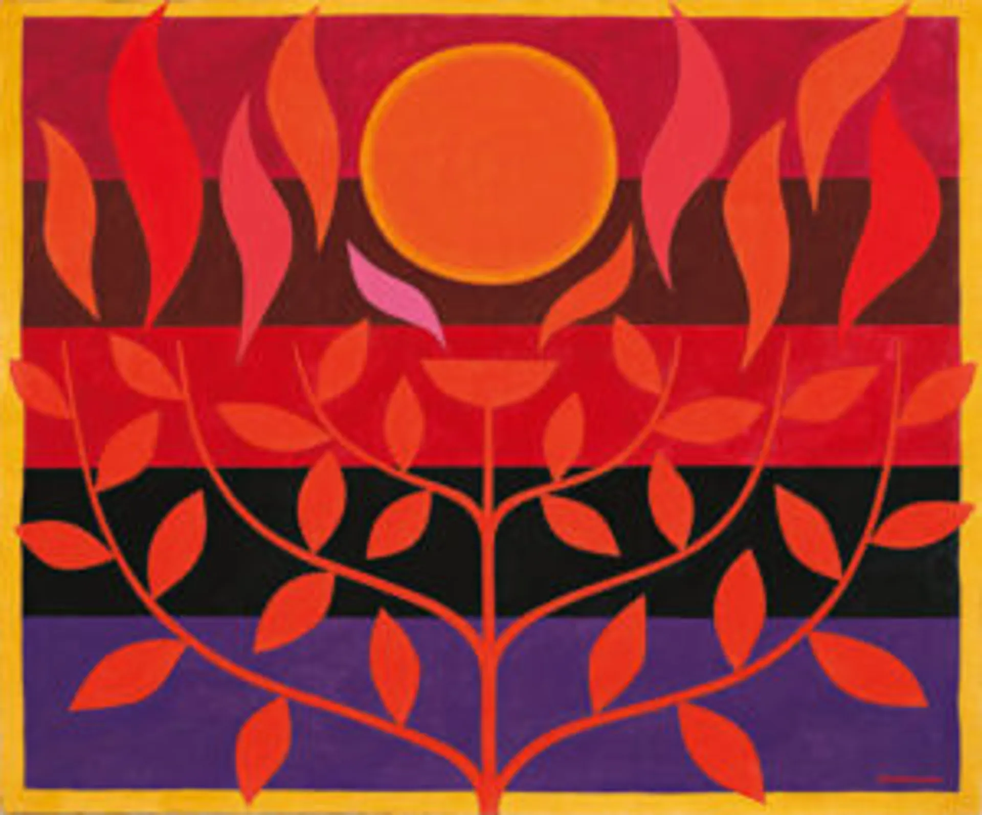 Tree of life (maquette for tapestry)