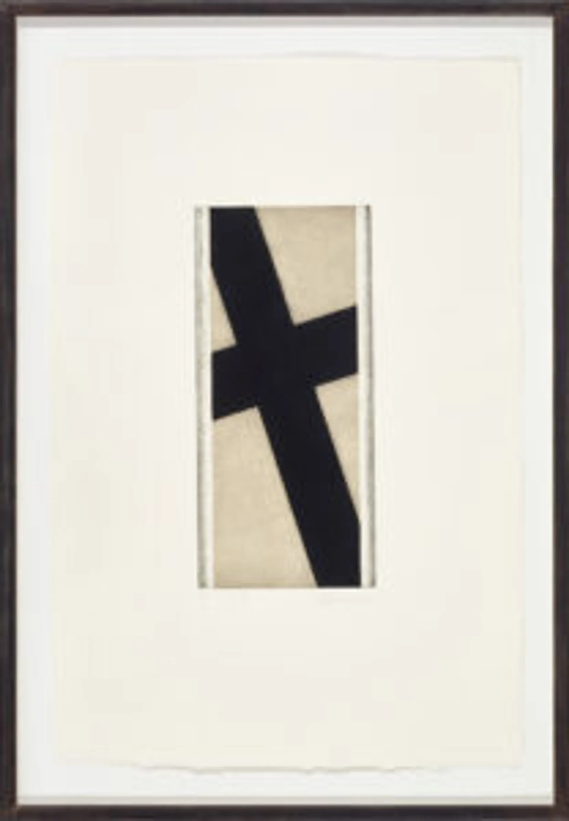 He takes the cross