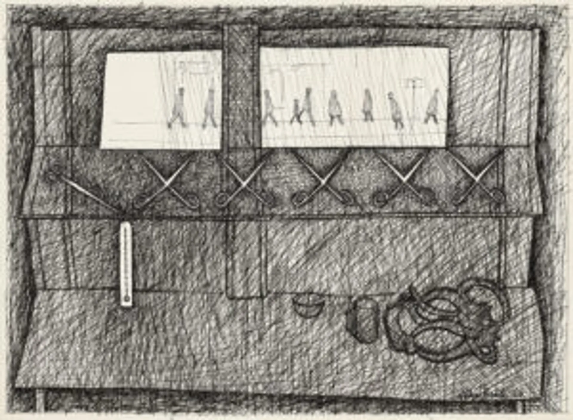 Study for mirror and scissors