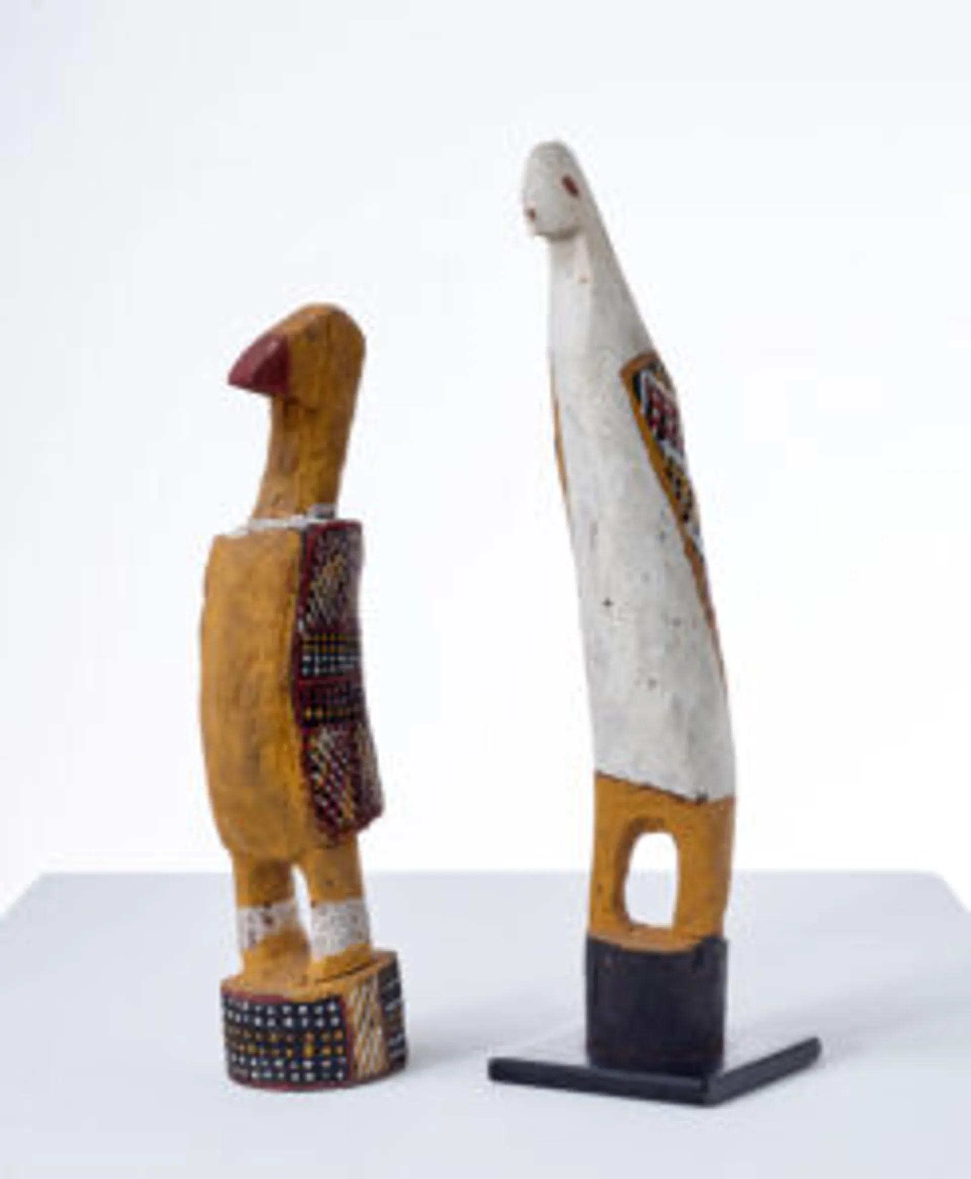 A PAIR OF TIWI BIRDS