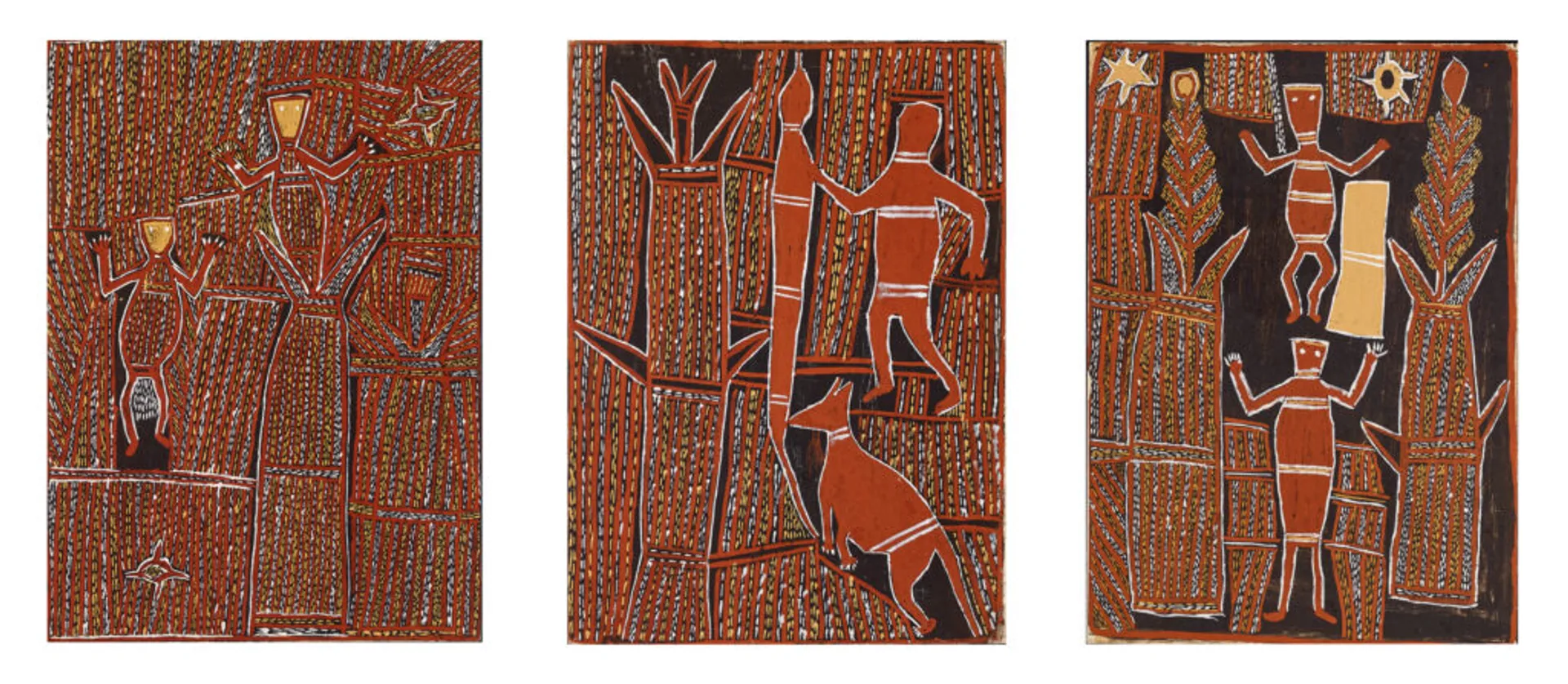 THREE UNTITLED PAINTINGS