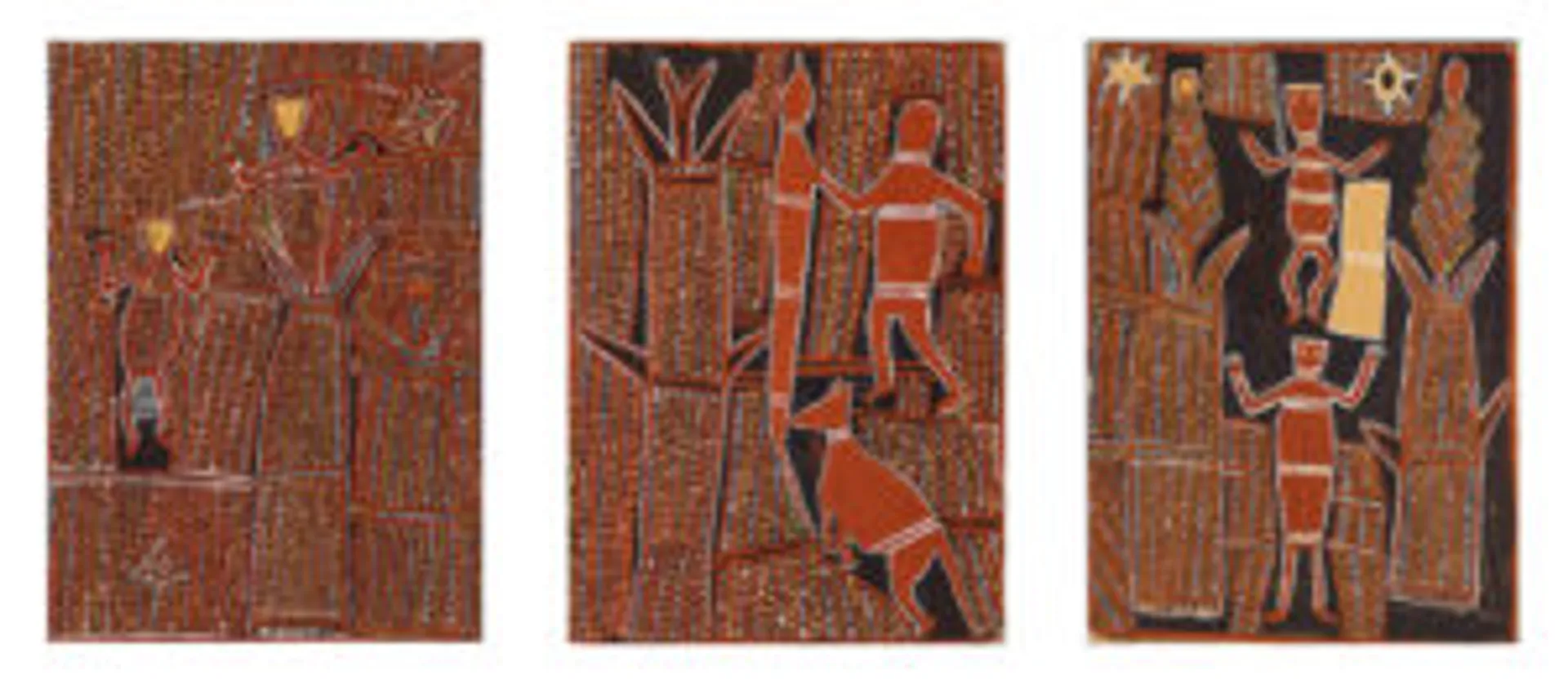 THREE UNTITLED PAINTINGS