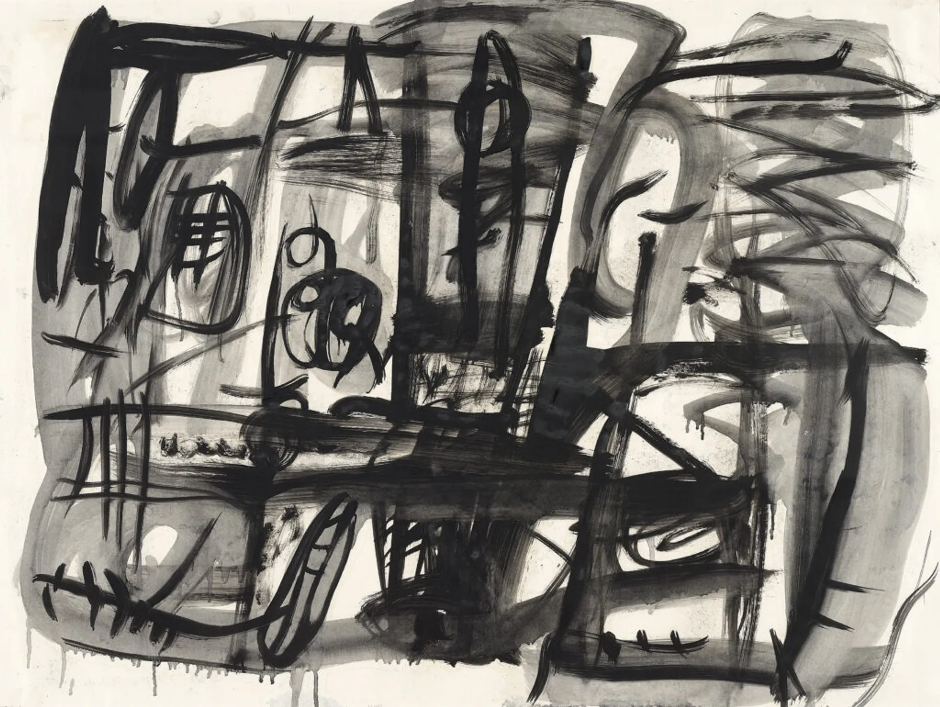 BLACK AND WHITE ABSTRACT