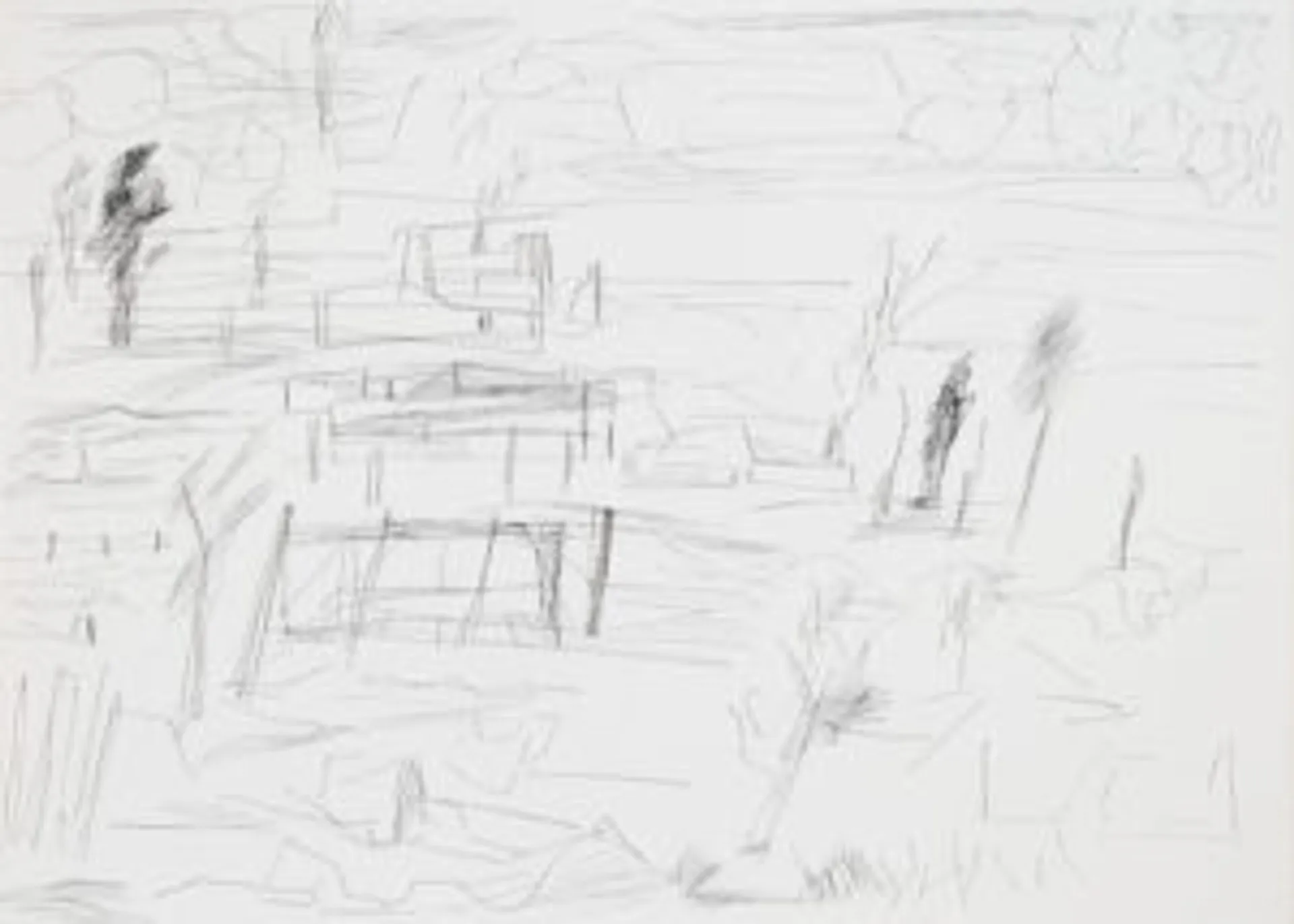 FENCE POSTS AND LIGHT AND SMOKE