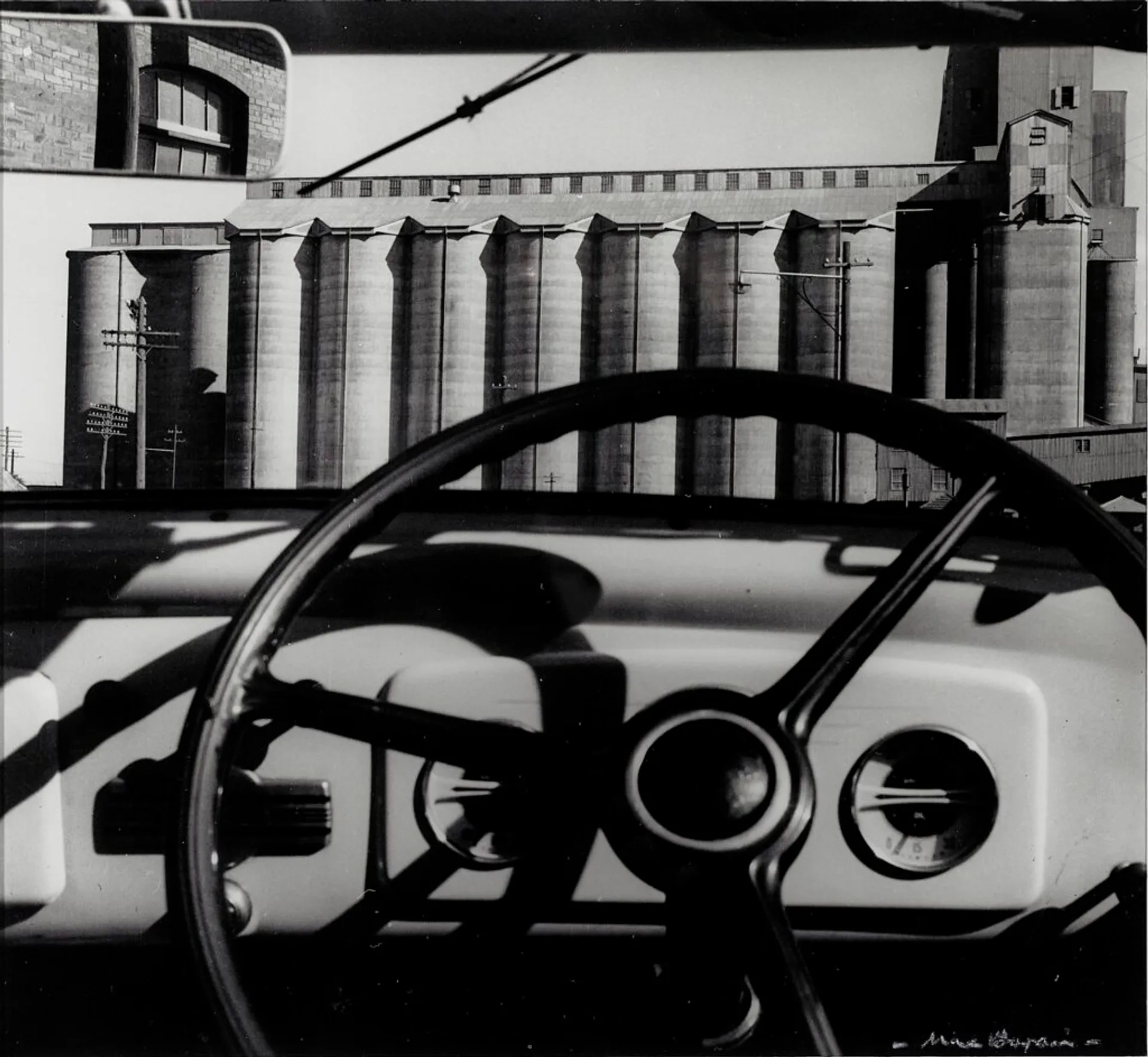 SILOS THROUGH WINDSCREEN