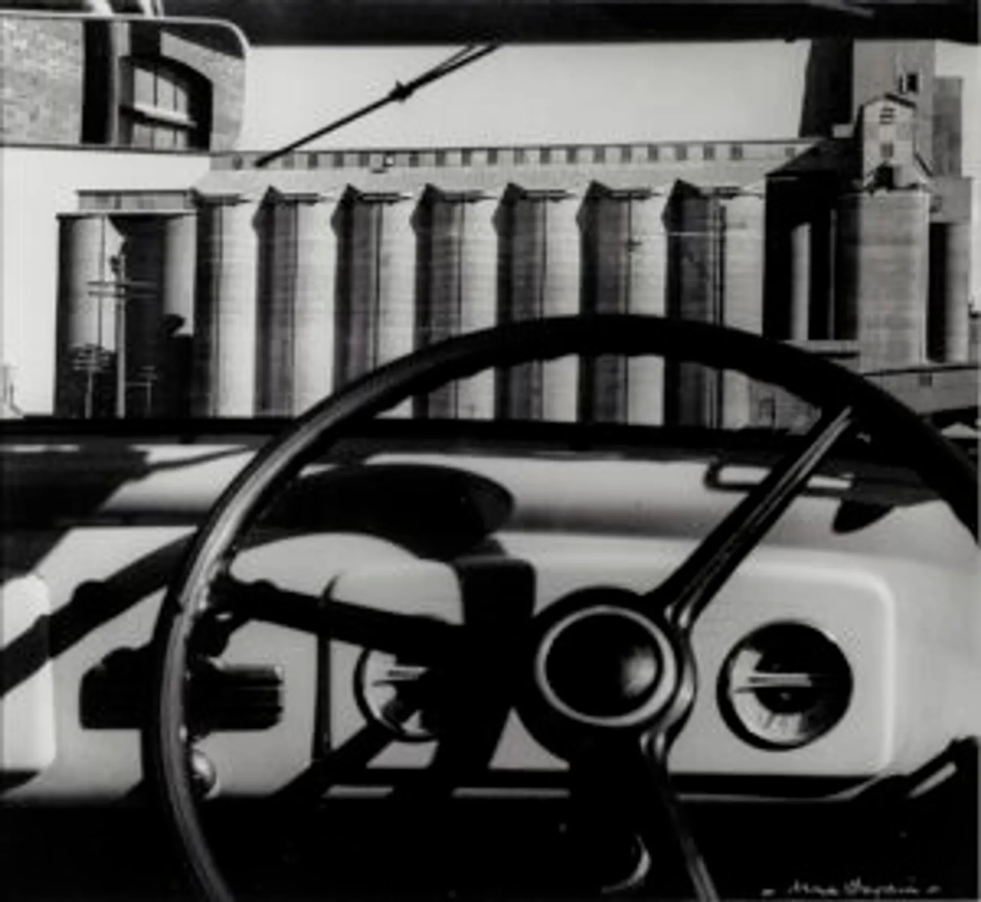 SILOS THROUGH WINDSCREEN