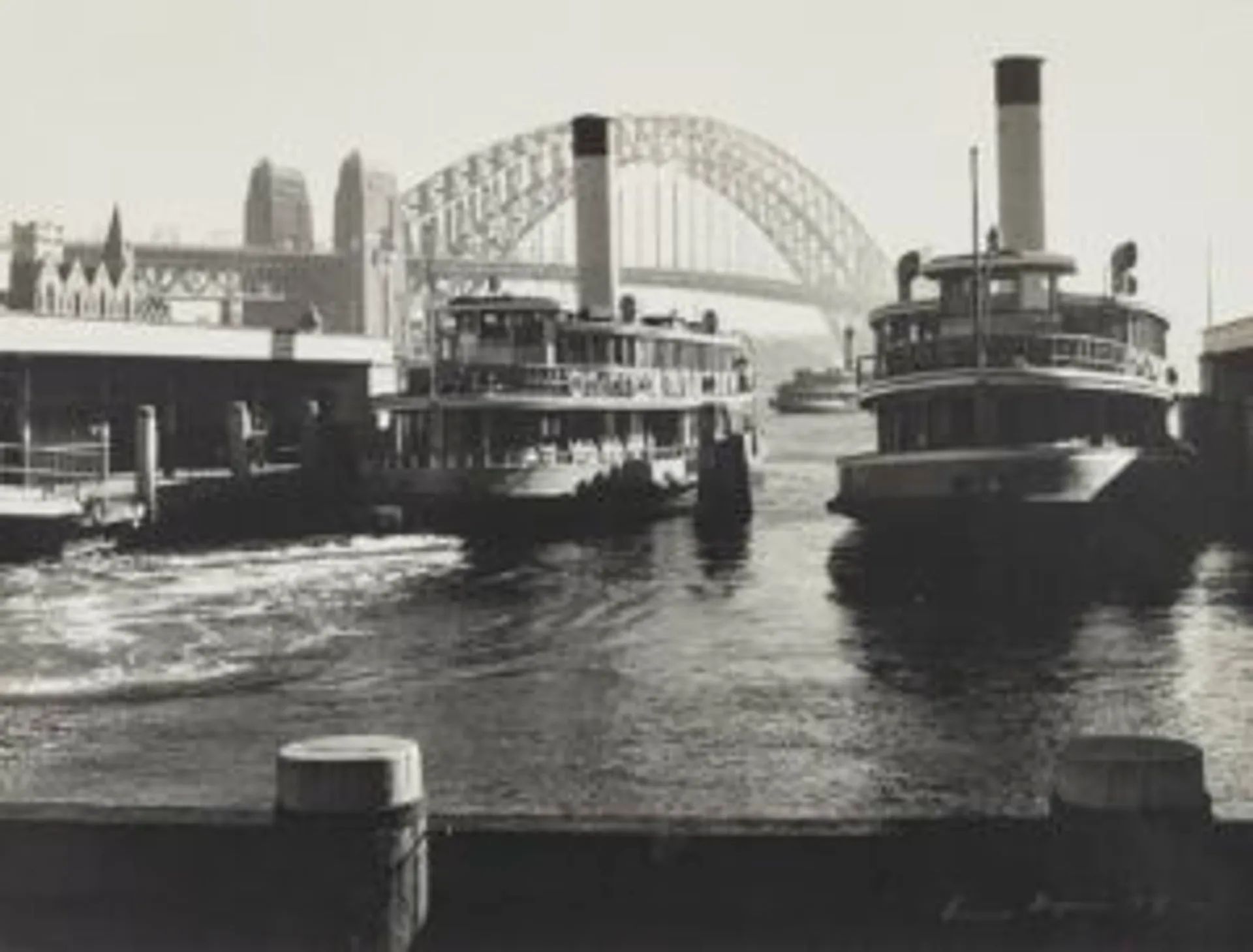 CIRCULAR QUAY (WITH TWO FERRIES)