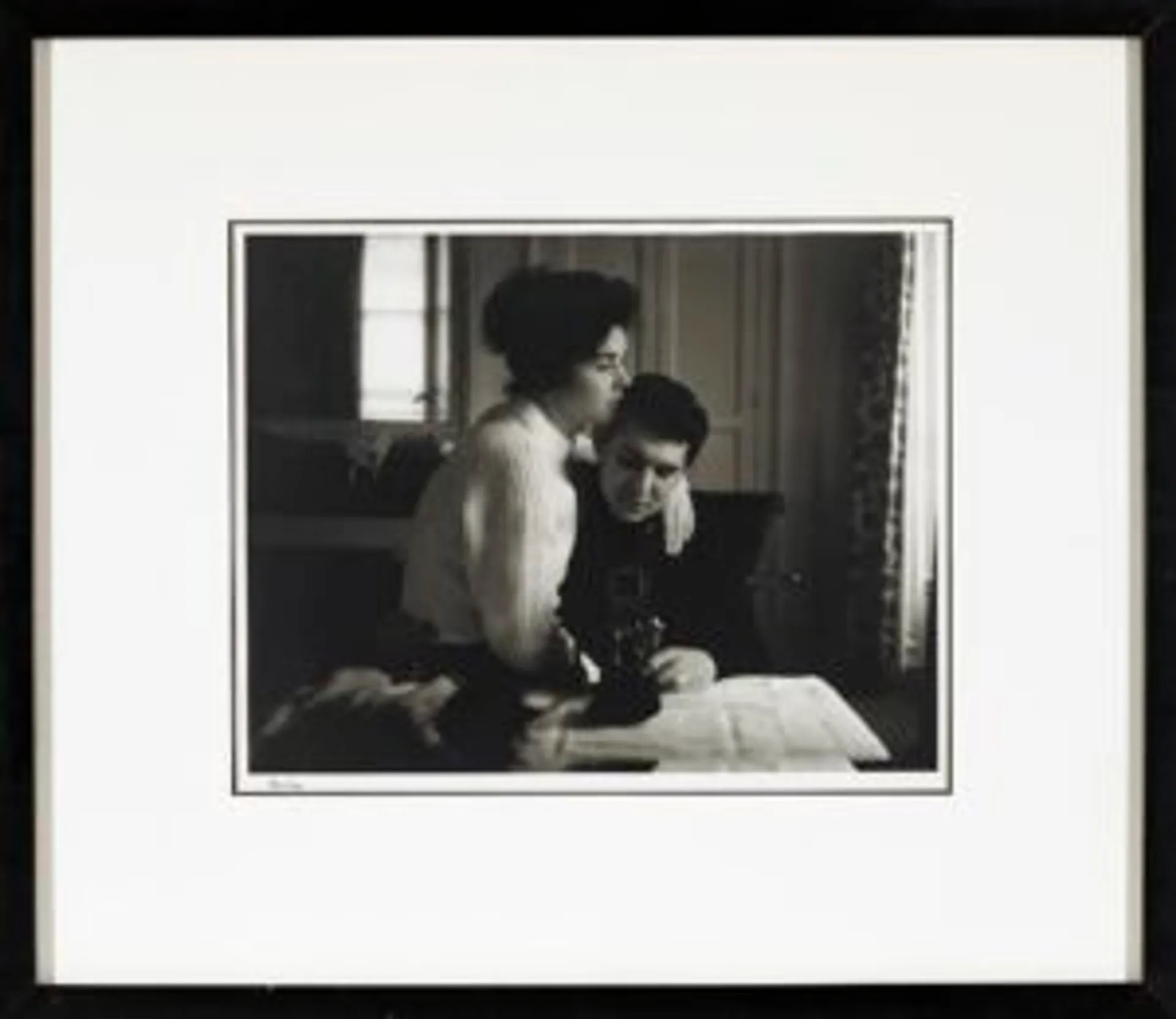 SELF-PORTRAIT IN A MIRROR WITH PAT, PARIS