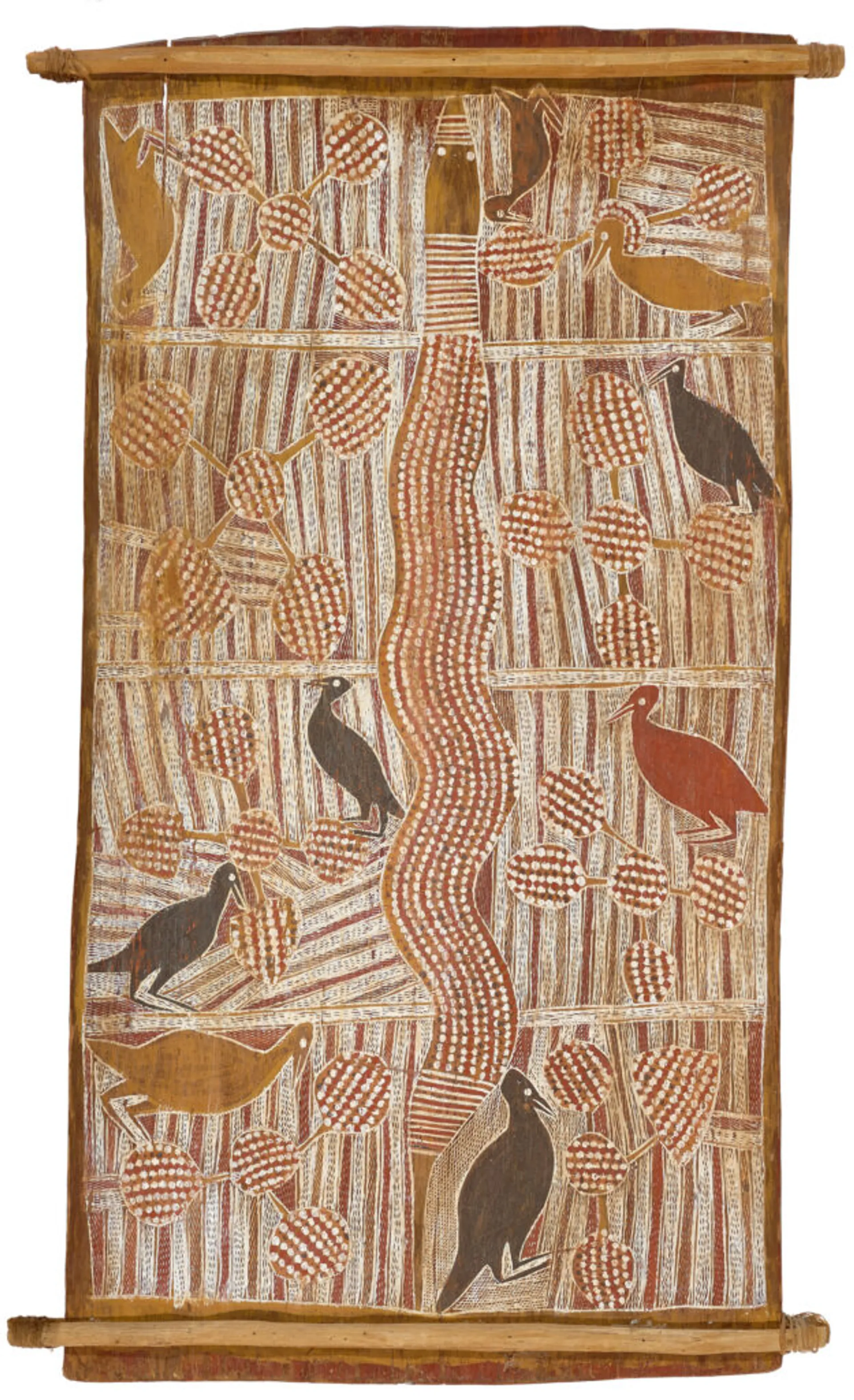 TOTEMIC CREATURES (SNAKES, BIRDS AND WATER LILLIES)