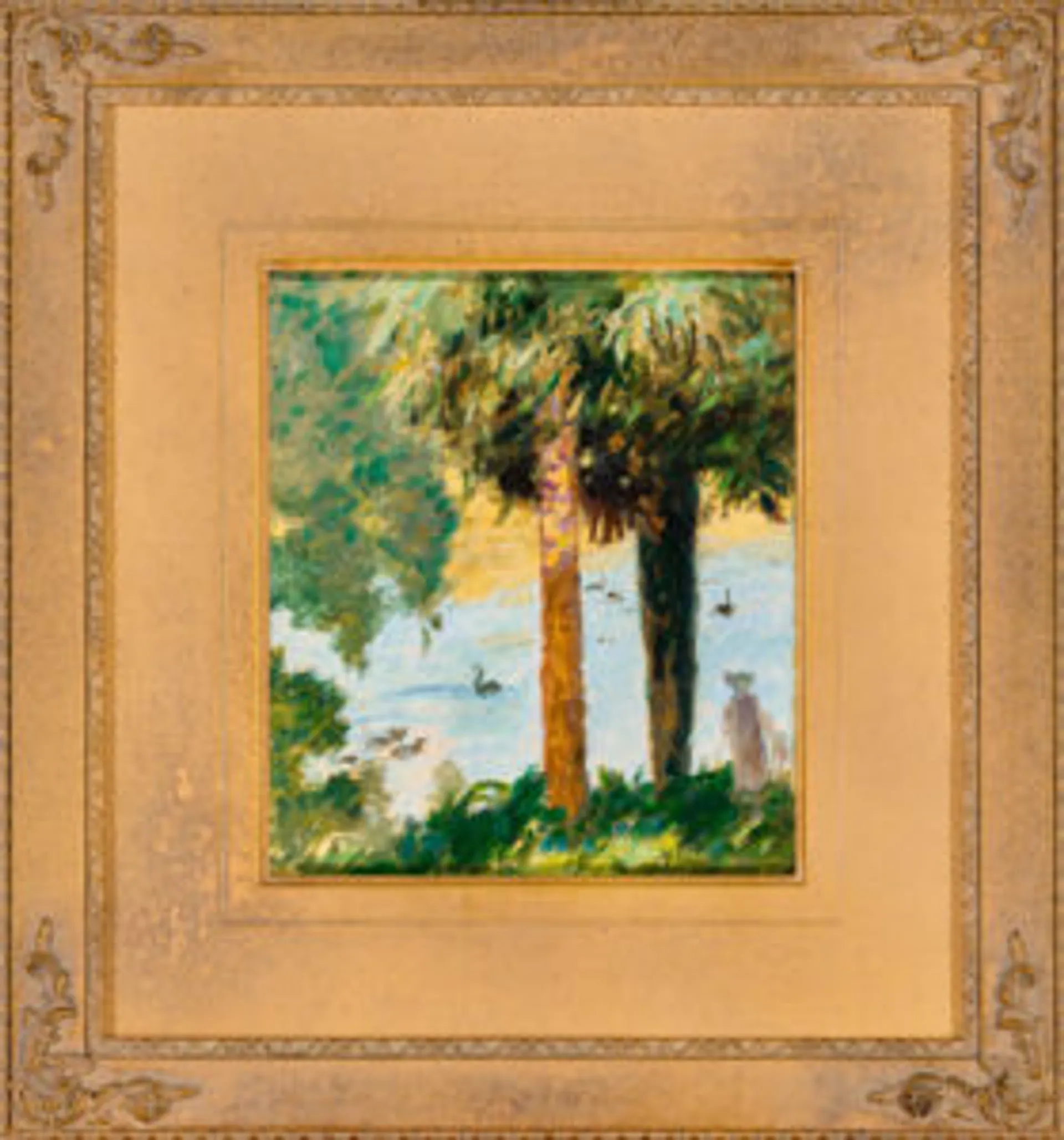 TWO PALM TREES (MELBOURNE BOTANIC GARDENS)
