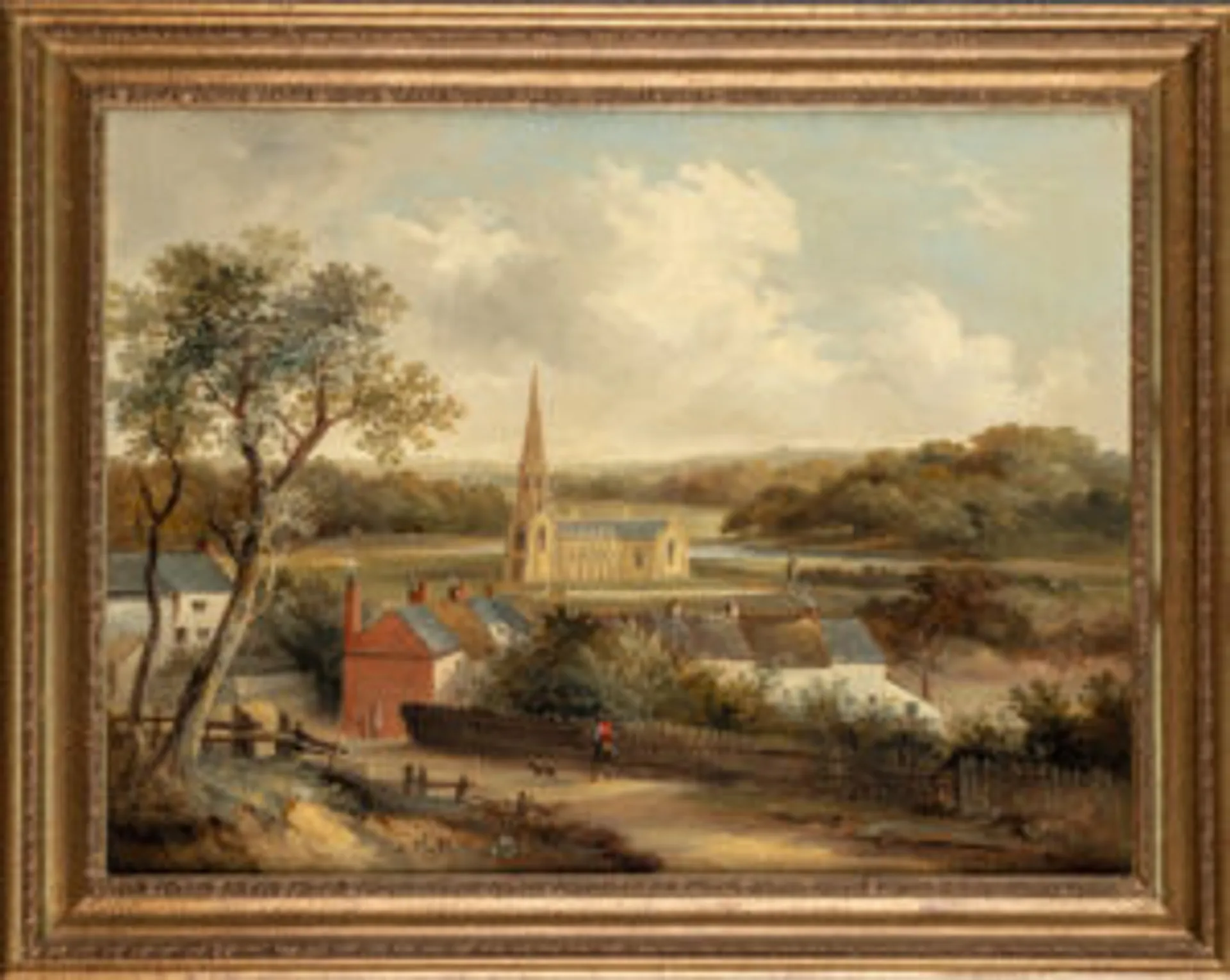 LANDSCAPE NEAR BOLTON – THE NEW CHURCH AT LEVER BRIDGE