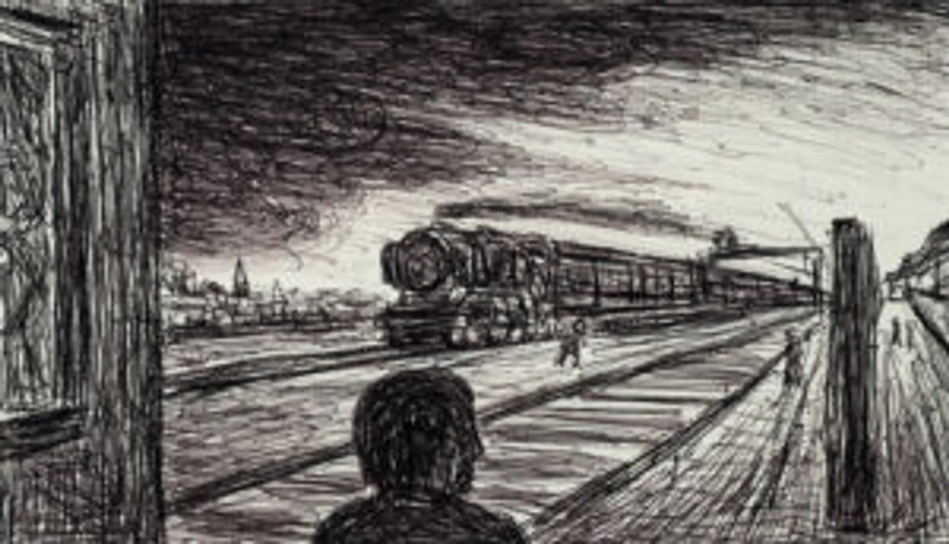 FIGURE WITH TRAIN