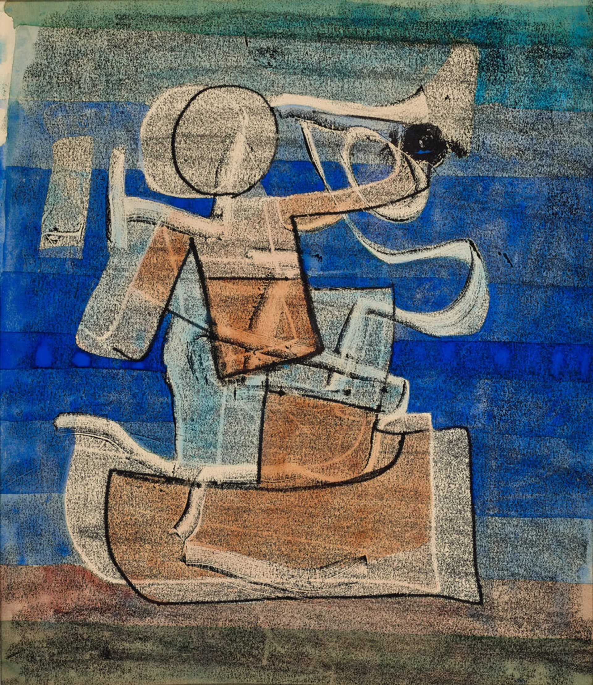 FIGURE IN BOAT