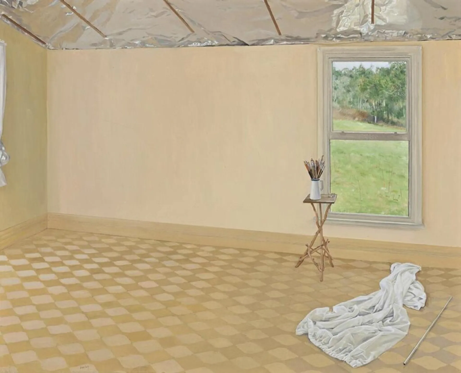 INTERIOR WITH STILL LIFE (BRUSHES)