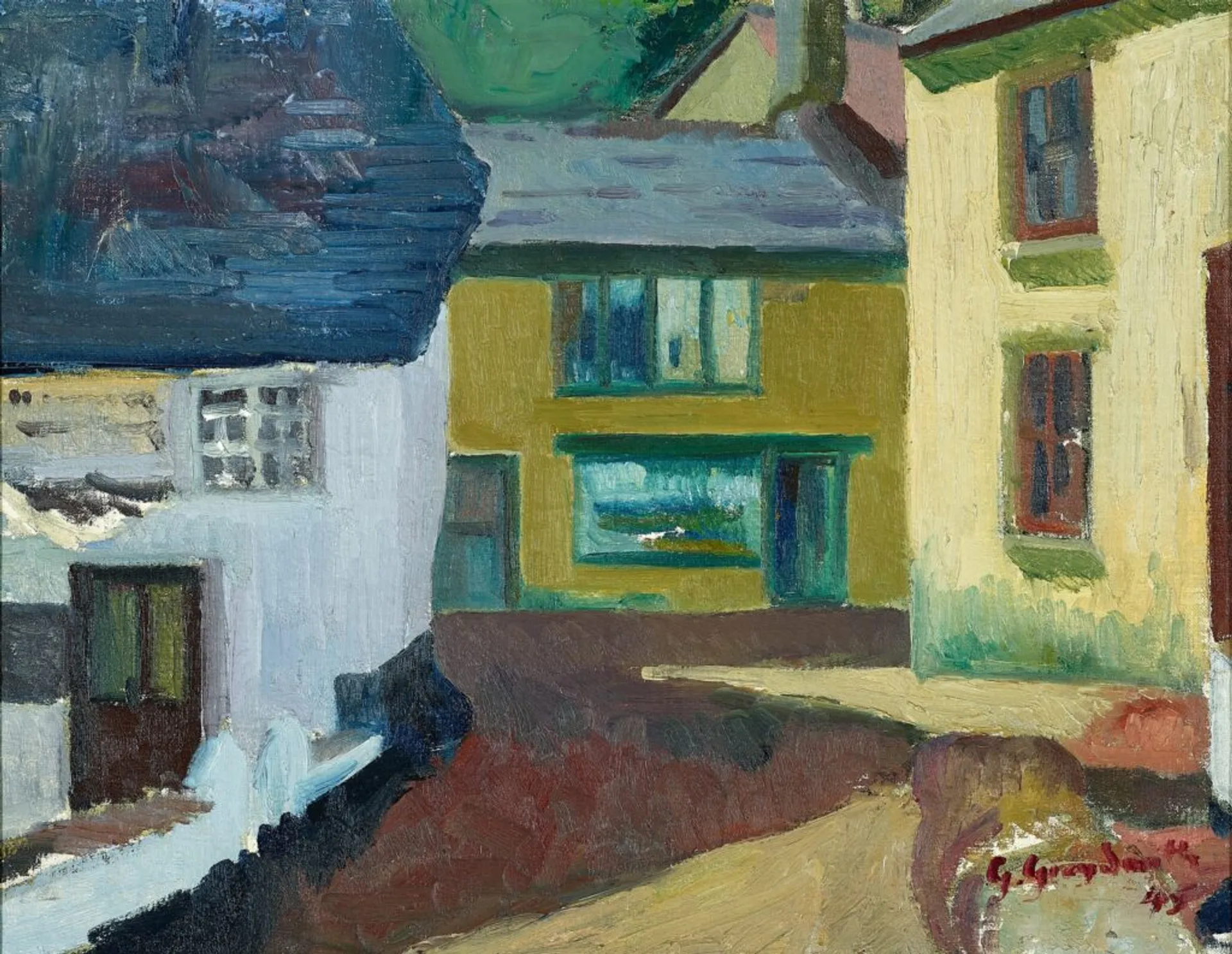 VILLAGE SCENE, CORNWALL