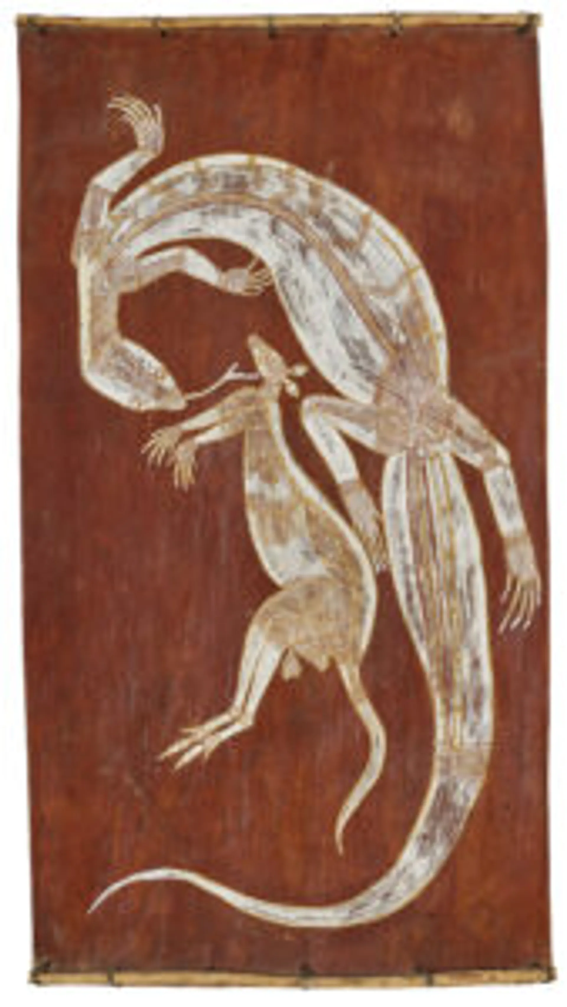 Untitled (Kangaroo and goanna)
