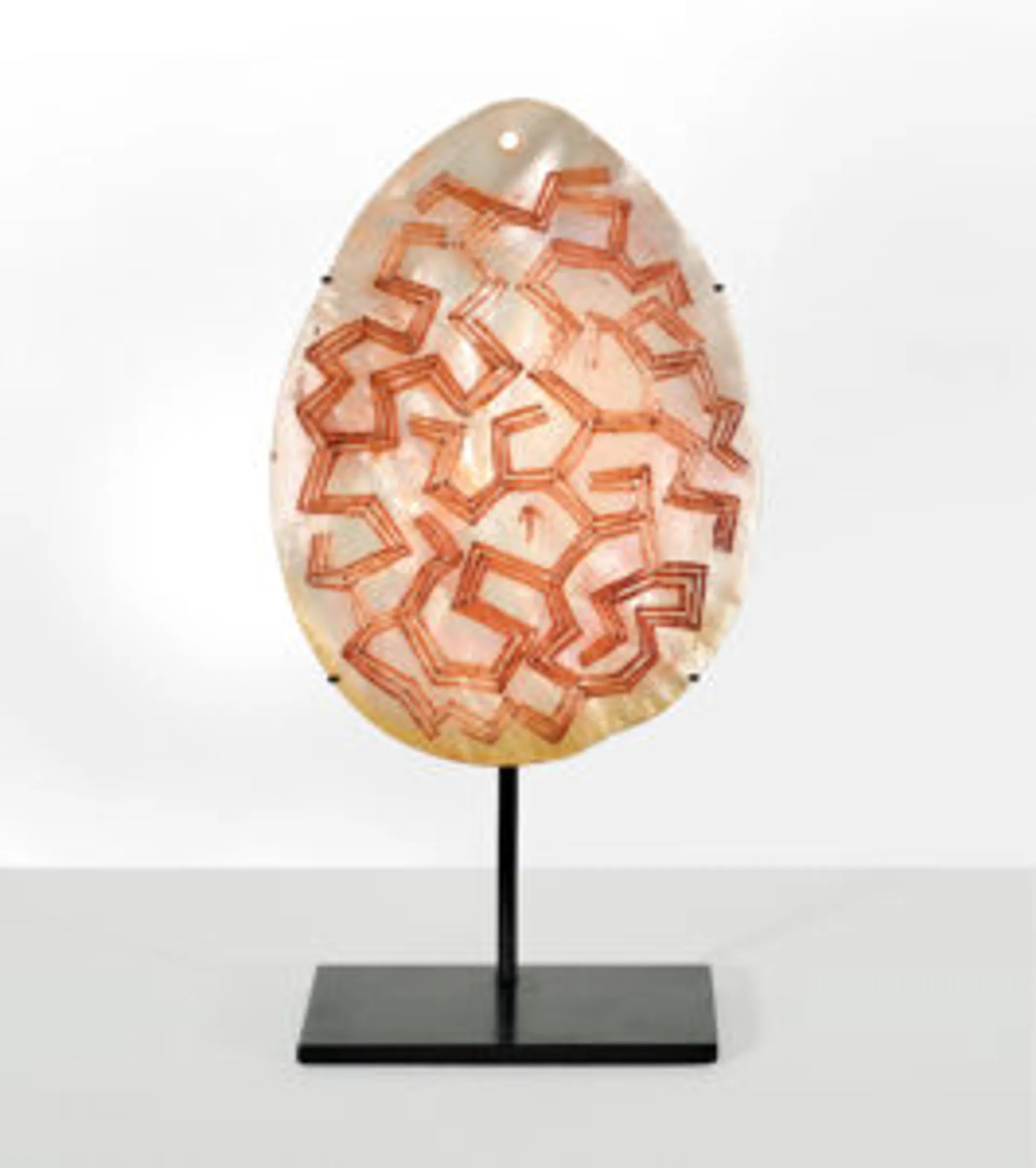 A pair of Western Australian pearl shell pendants (Riji and Jakoli)