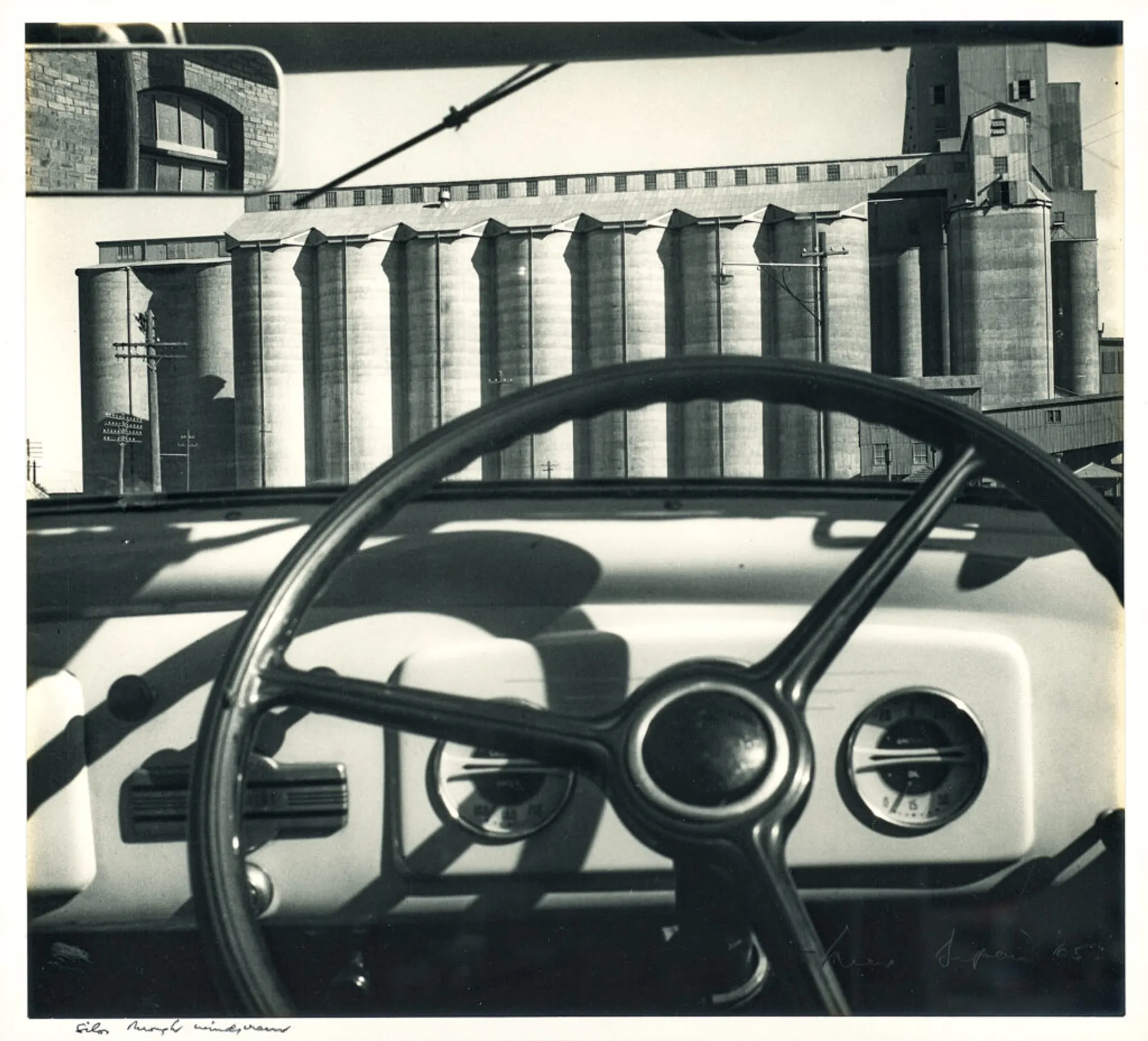SILOS THROUGH WINDSCREEN