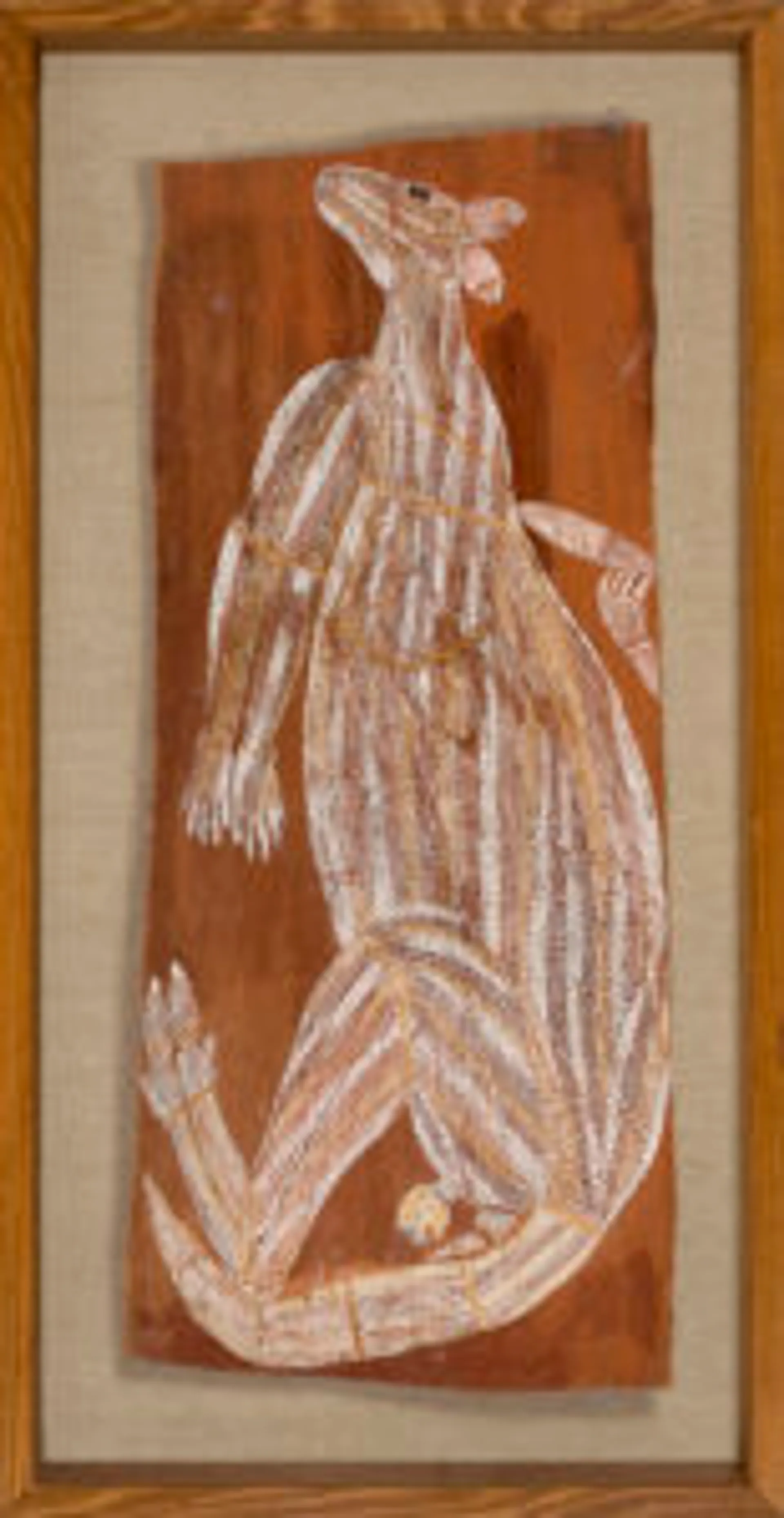 KANDAKITJ (MALE PLAINS KANGAROO WITH HUMAN HAND REMOVING STONE SPEARPOINT)