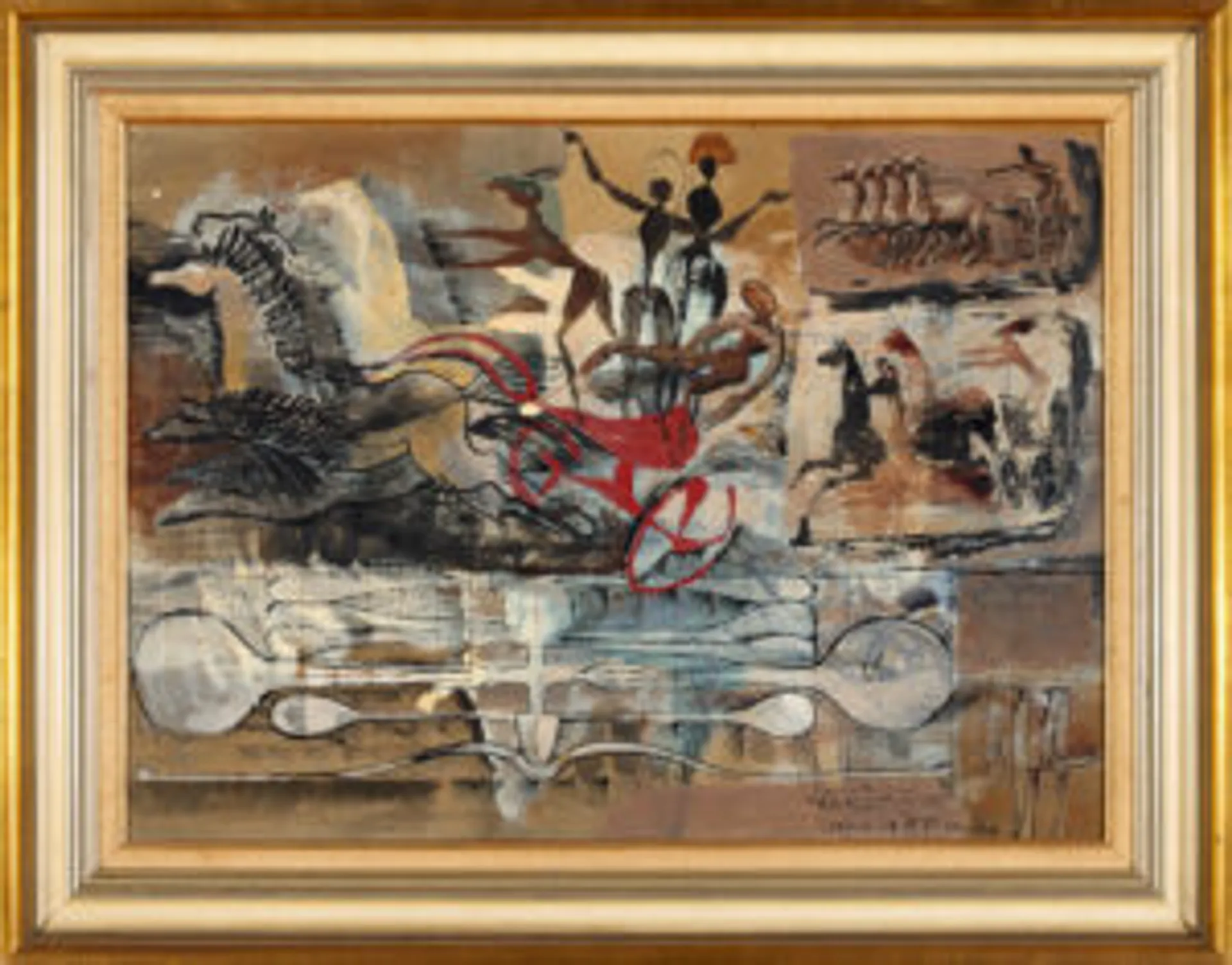 Riders in the chariot (Study for sculpture in sheet copper)