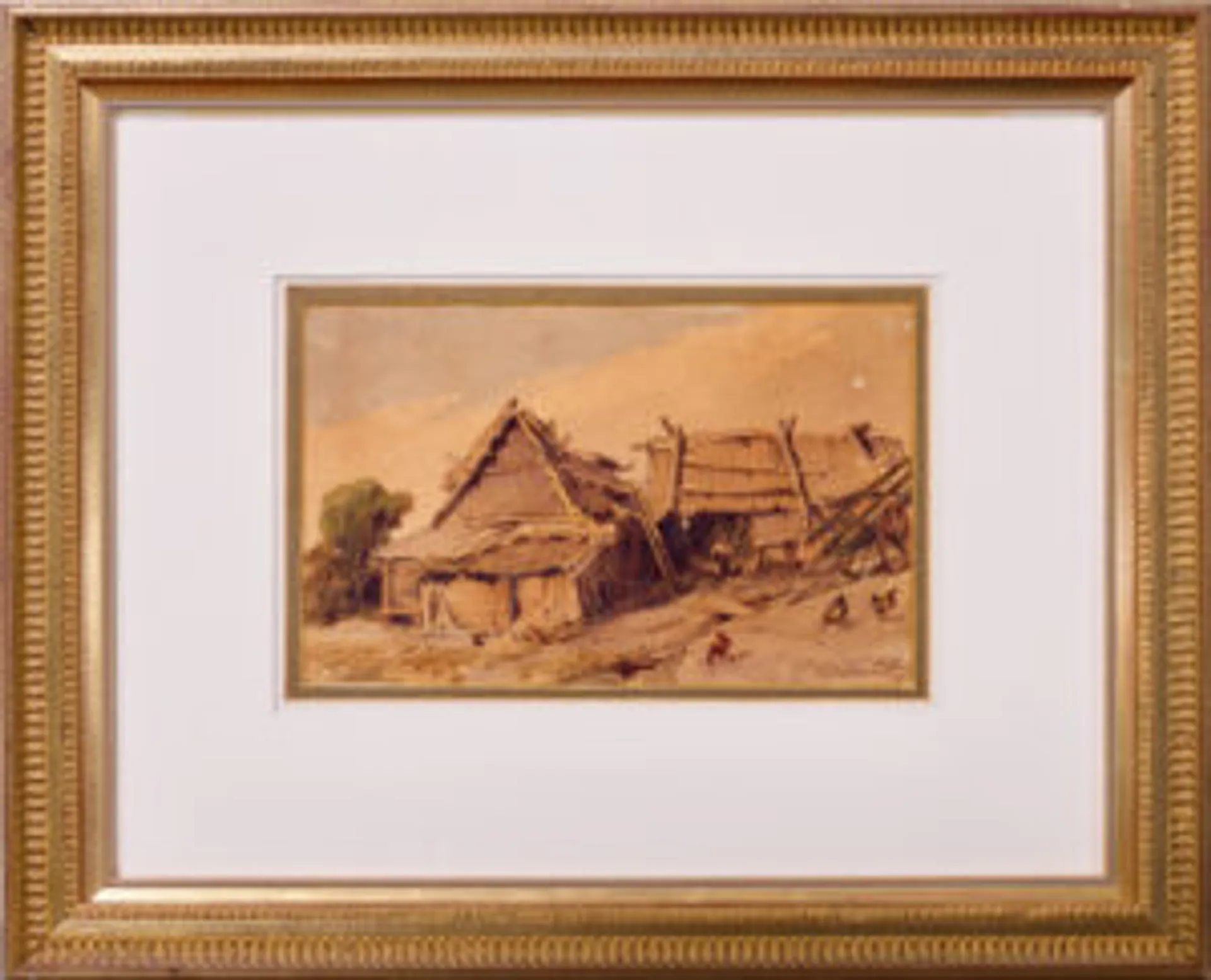 HILLSIDE WITH FARM BUILDINGS