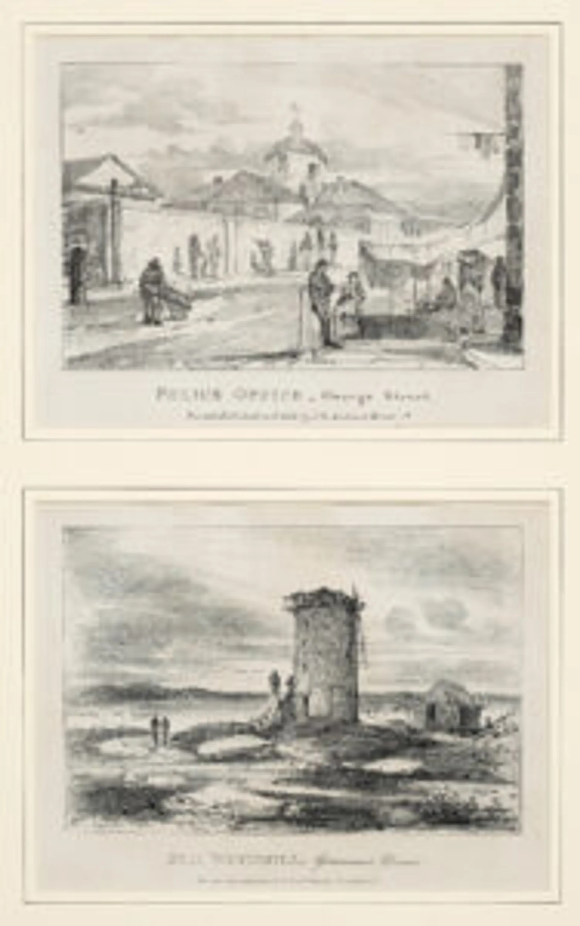 A SERIES OF LITHOGRAPH DRAWINGS OF SYDNEY AND ITS ENVIRONS